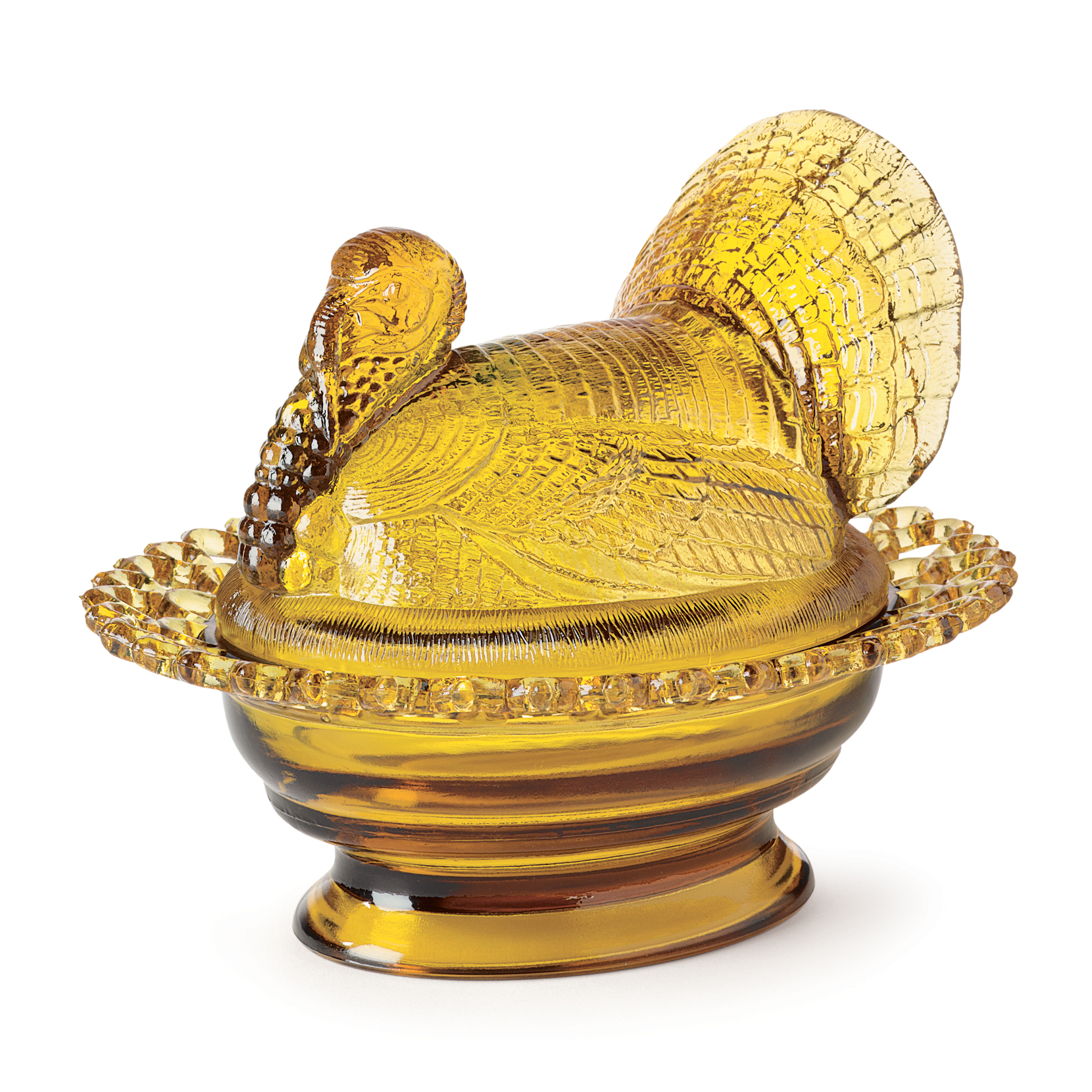 Amber Glass Turkey Dish Gump's