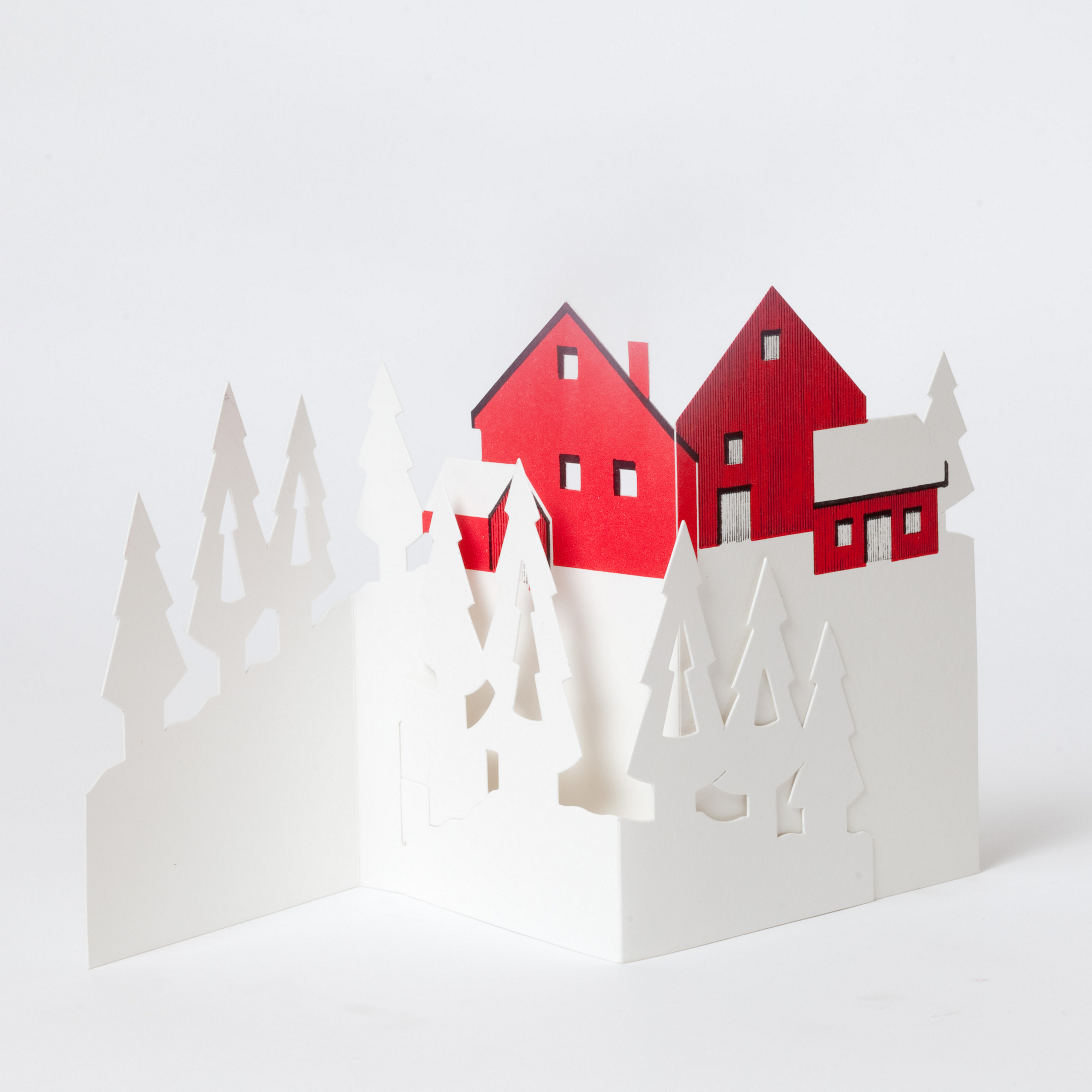 Ted Naos Christmas Cards Naos Graphics Holidays In The Country Cards Gump's