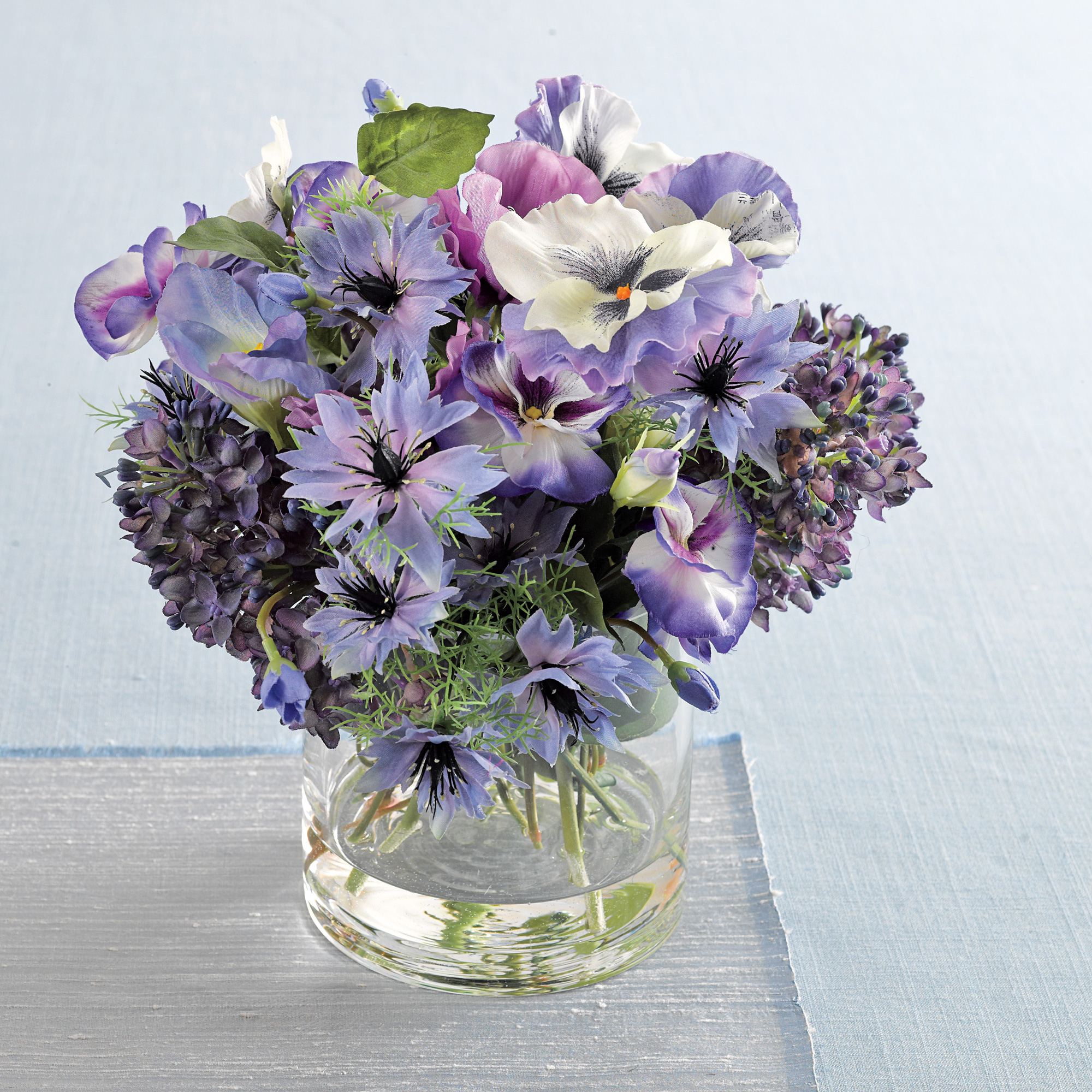 Silk Blend Pansy Anemone Arrangement Gump's