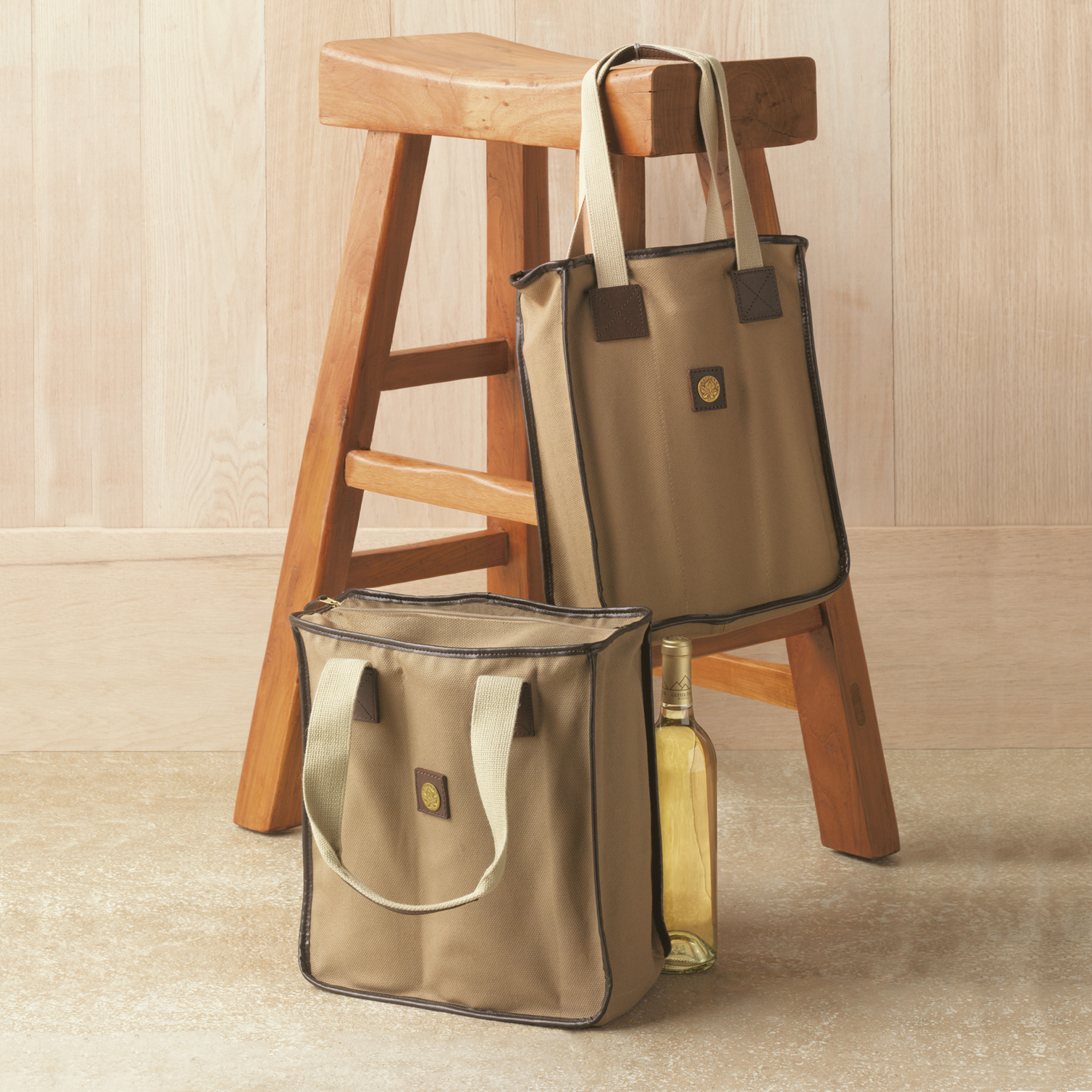 Canvas Wine Carriers Gump's