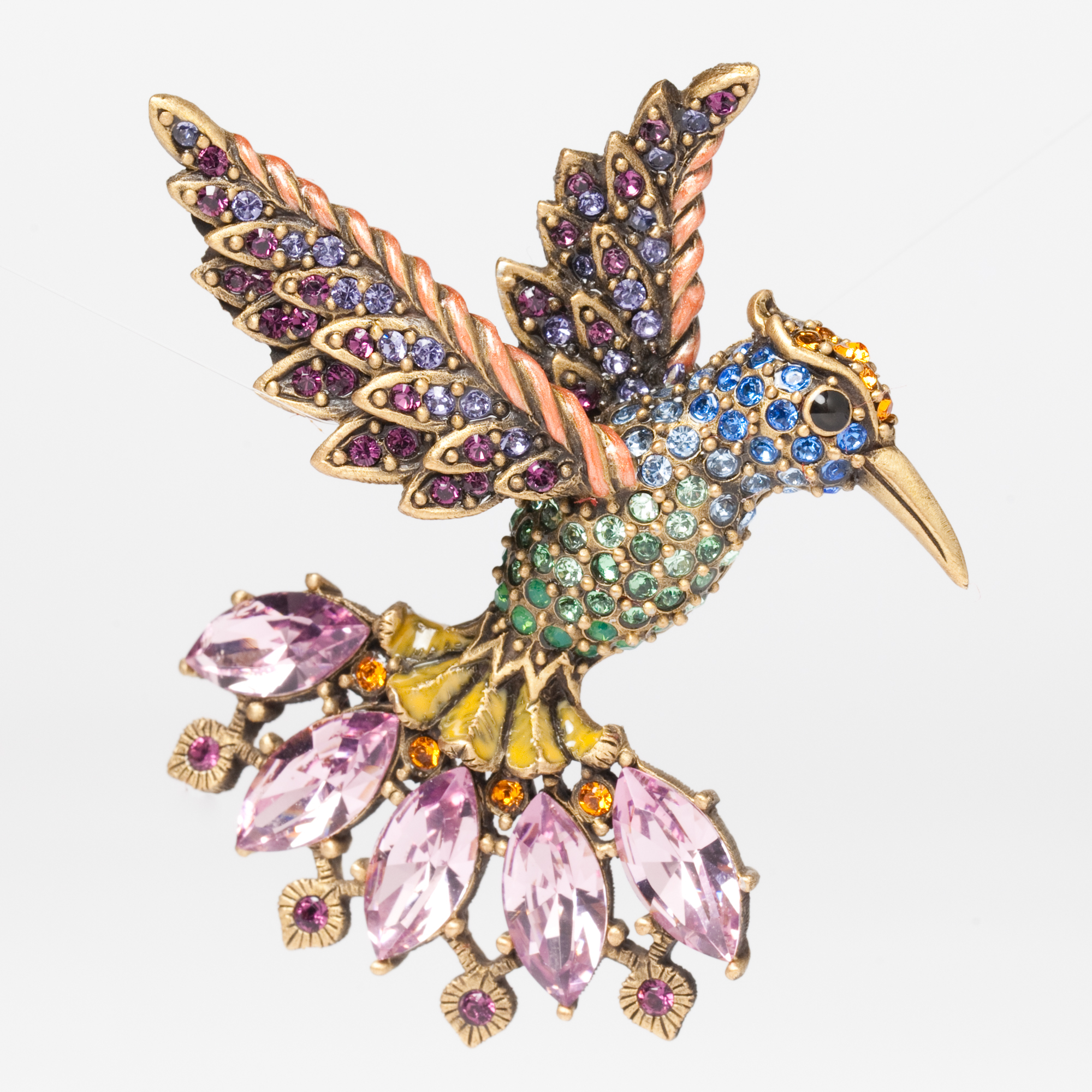 Jay Strongwater Hummingbird Pin Gump's