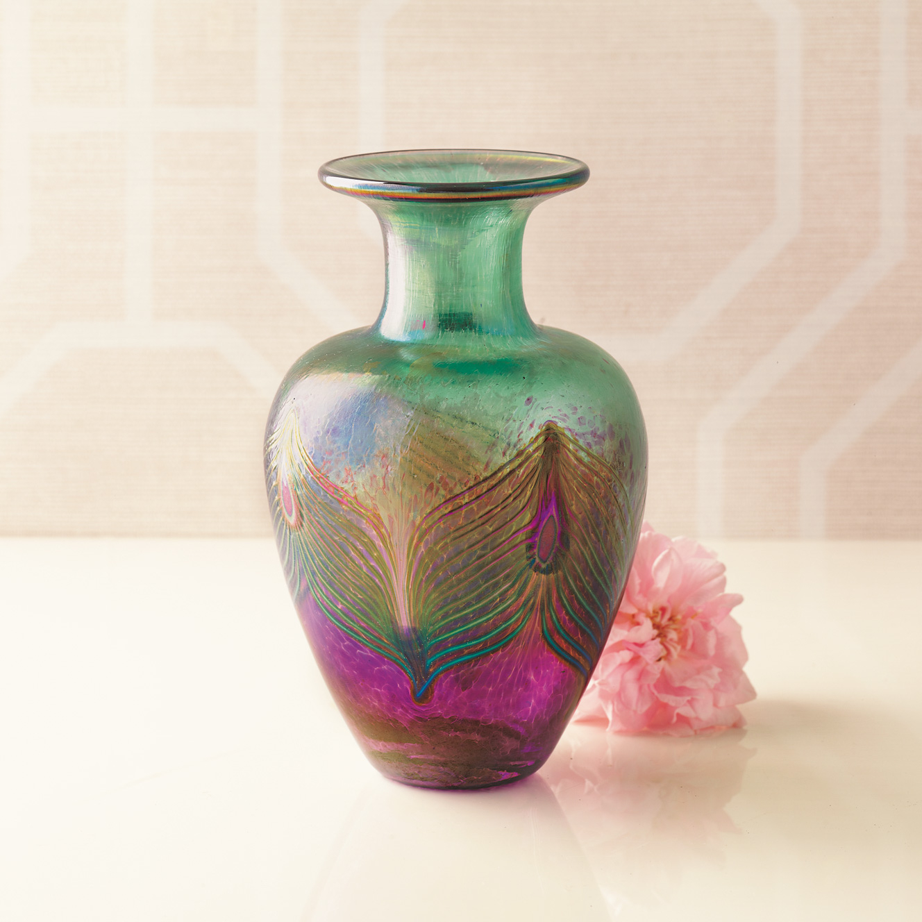 Robert Held Peacock Vase Gump's