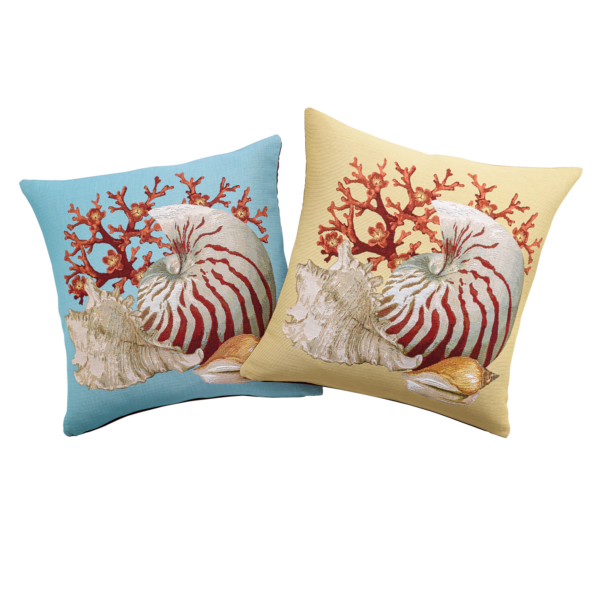 Seashell Tapestry Pillow Gump's