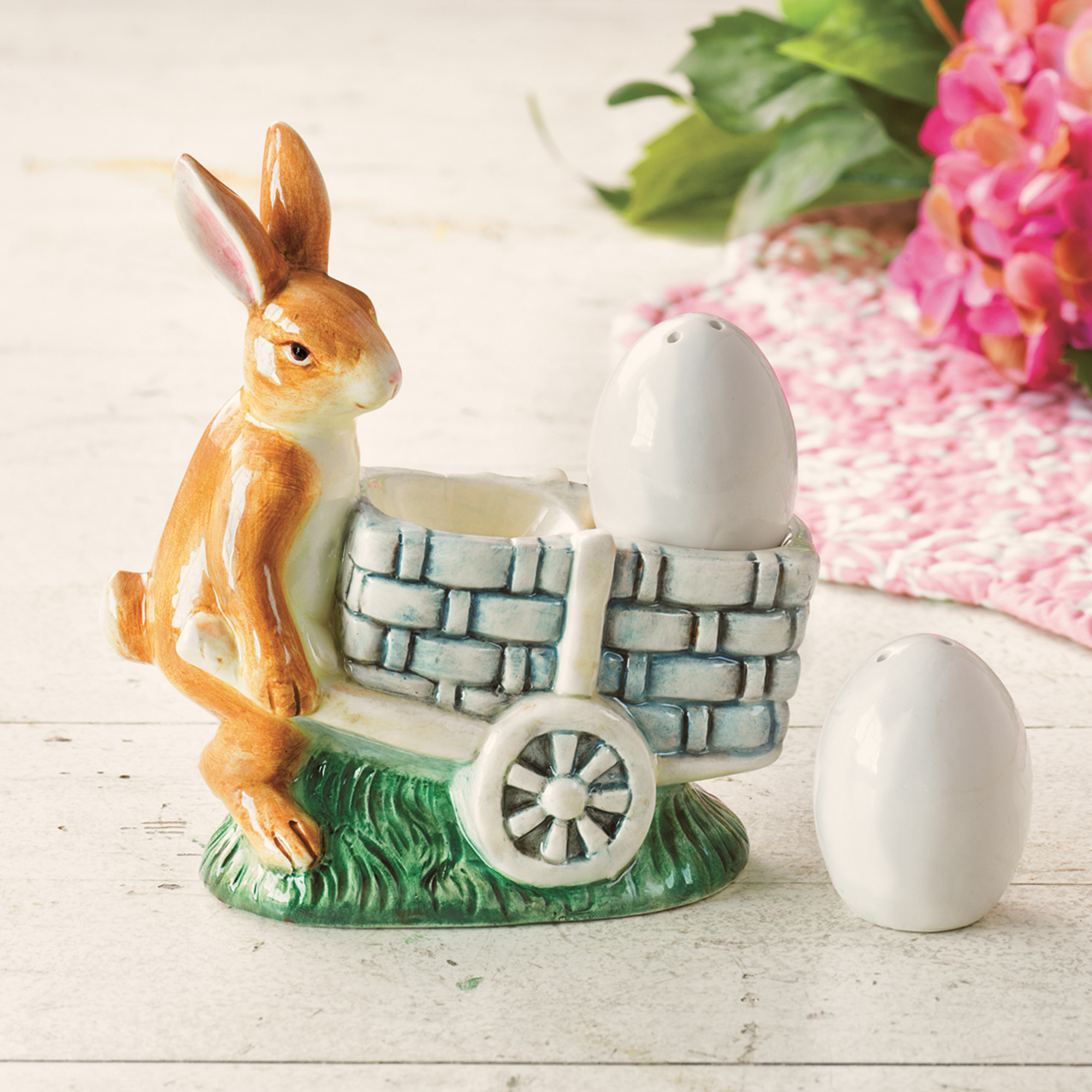 Vintage Rabbit Salt & Pepper Shakers Gump's