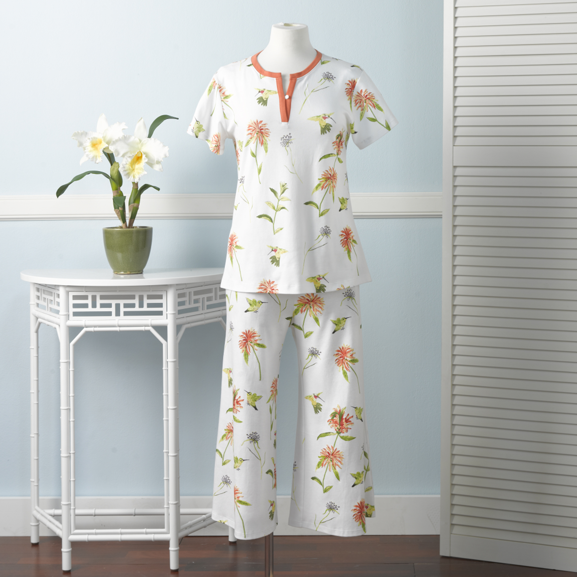 Hummingbird Garden Pajamas Gump's