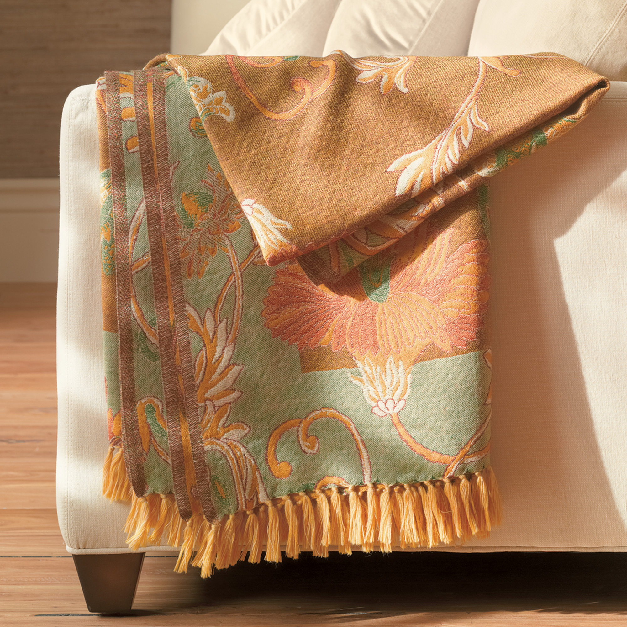 Botanical Wool Throw Gump's