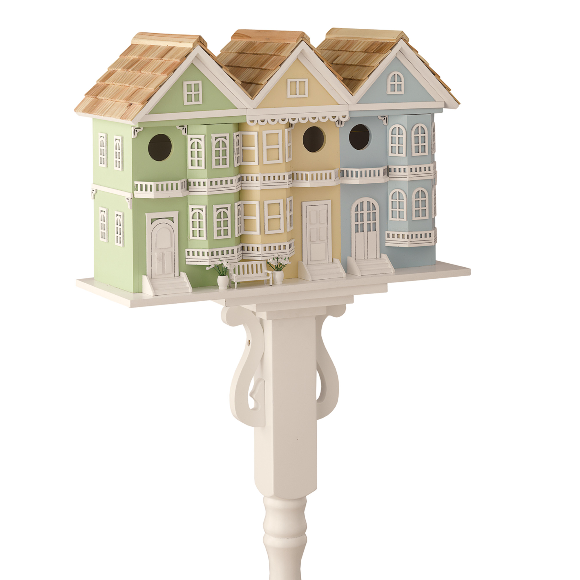 Row House Birdhouse & Post Gump's