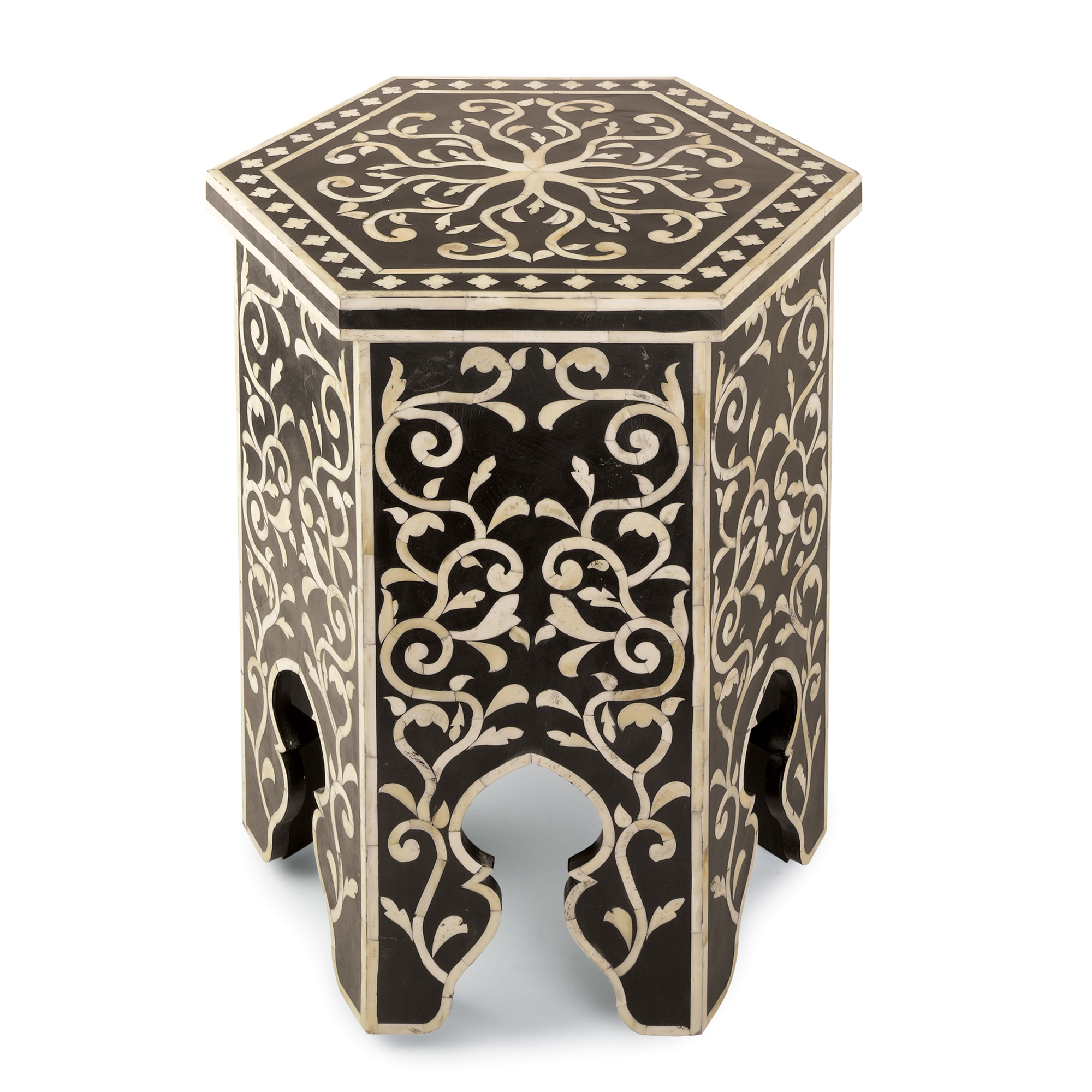 Black & White Hexagonal Table Gump's