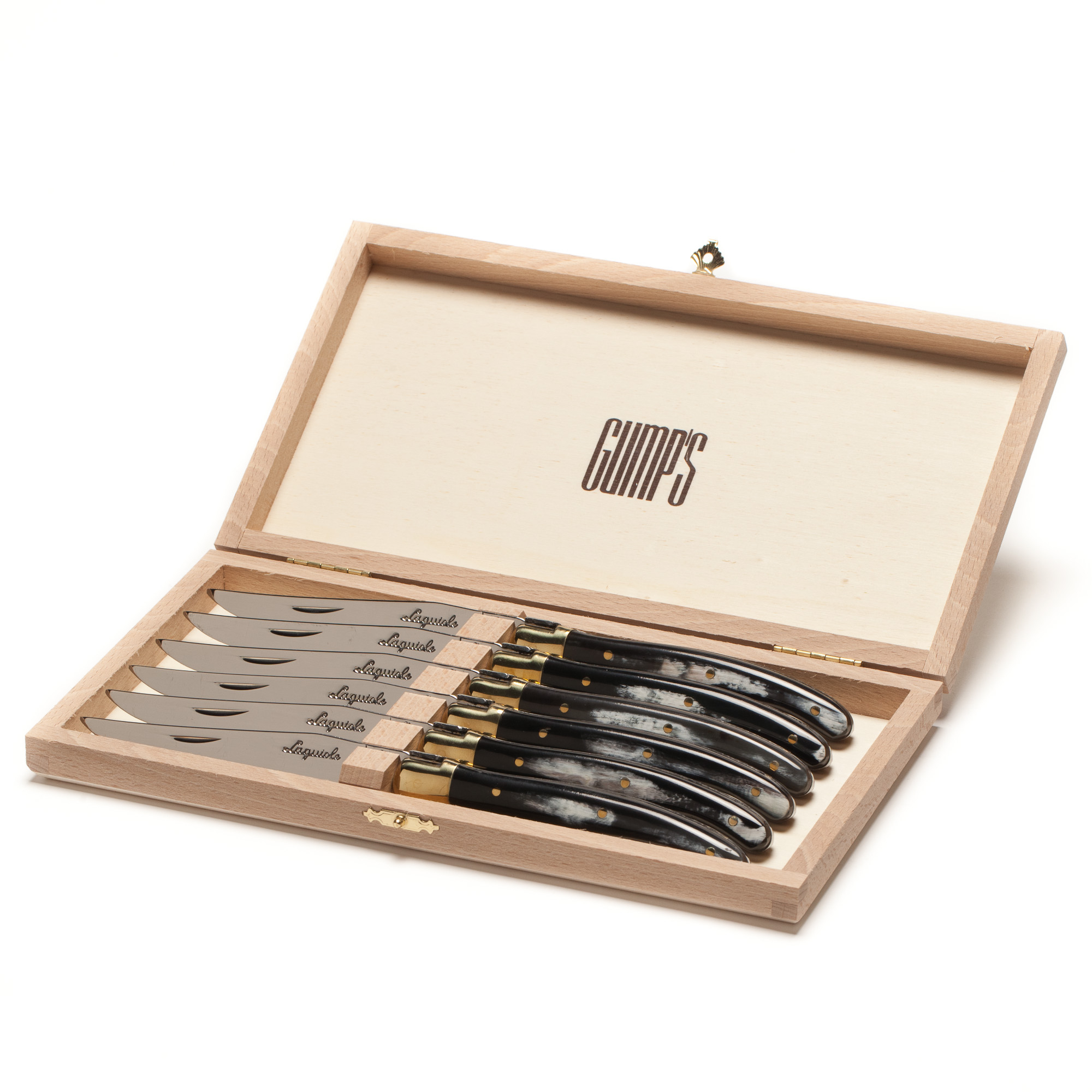 Laguiole Horn Steak Knife Set Gump's