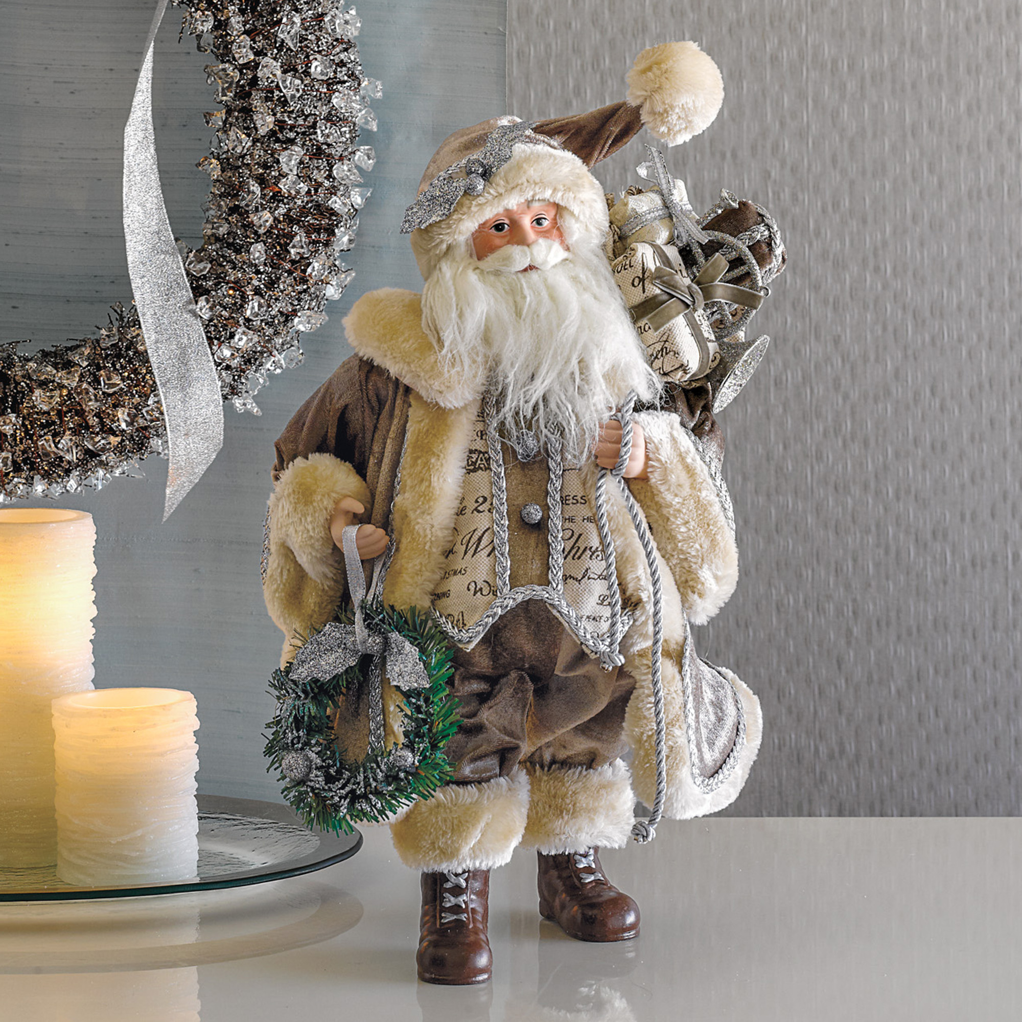 Gumps Christmas Cards White Christmas Santa Gump's