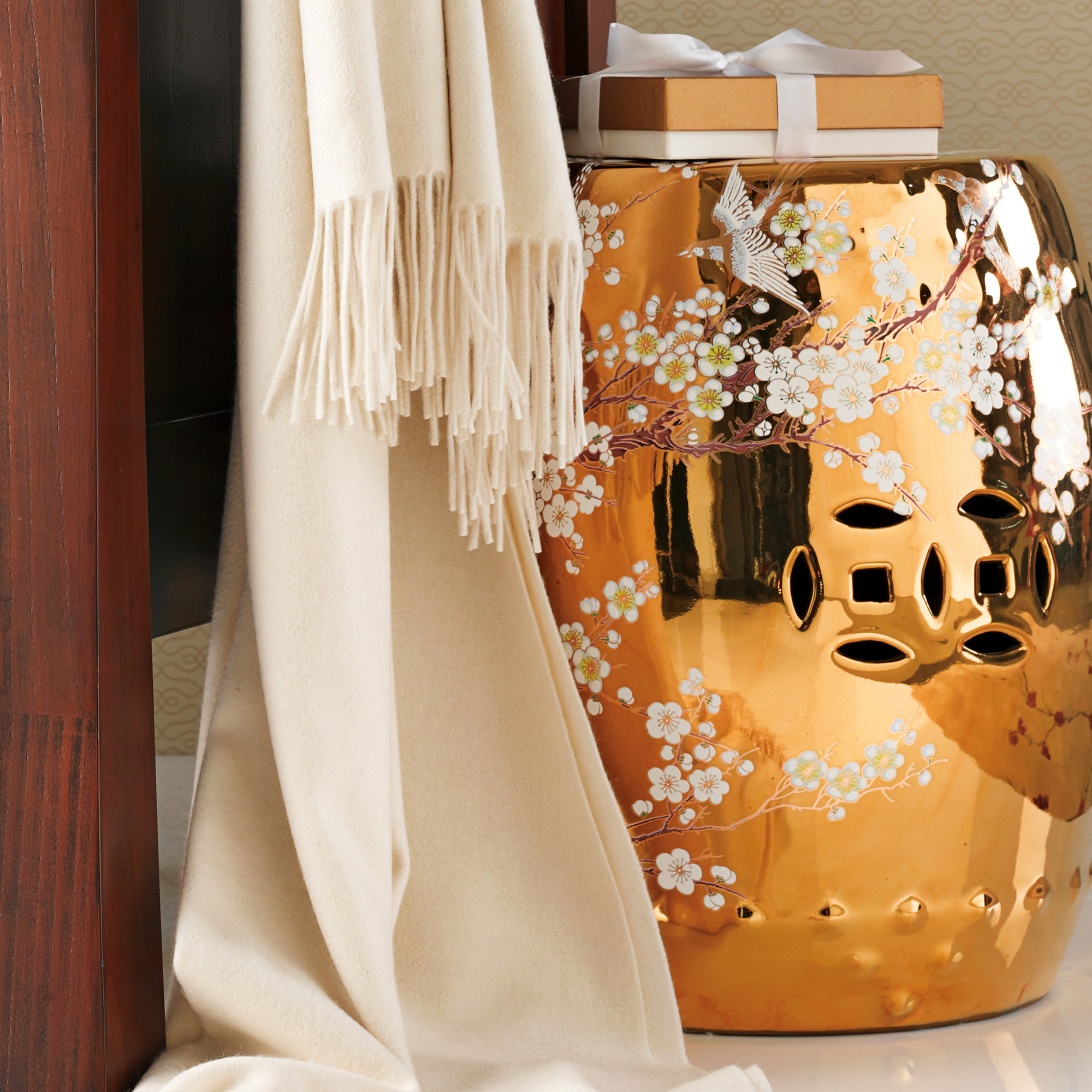 Golden Garden Stool Gump's