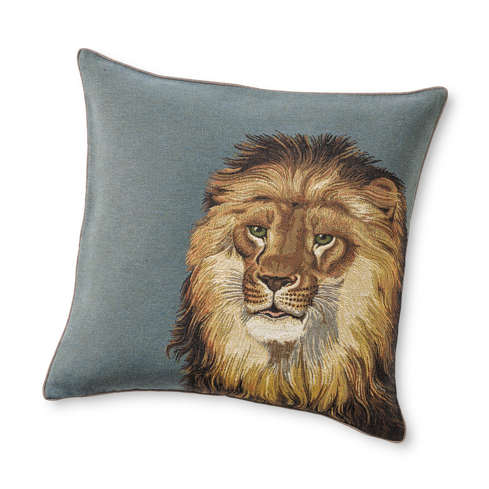 Regal Lion Pillow, Blue Gump's