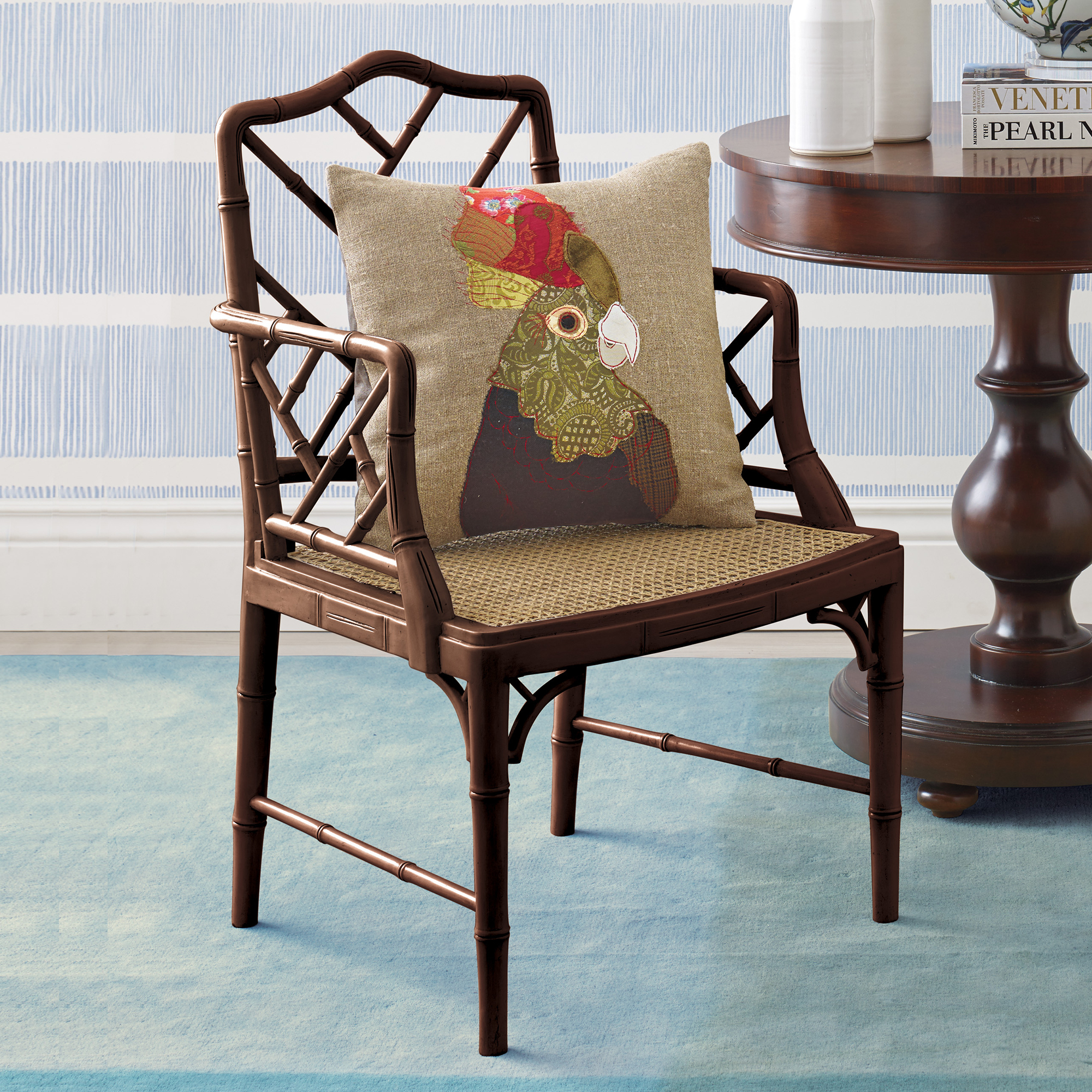 Brown Grayson Armchair & Cushion Gump's