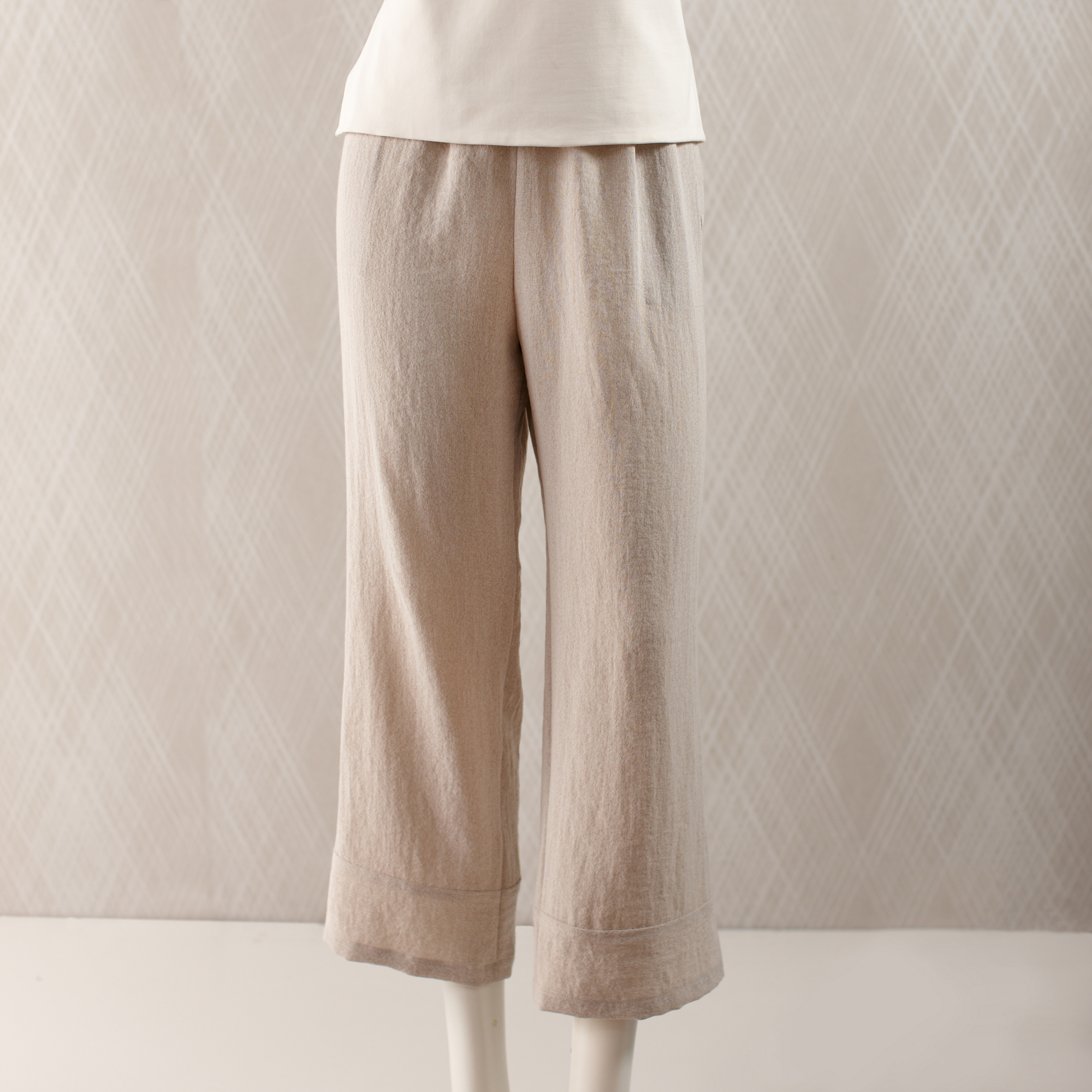 NonIron Linen Cropped Pants Gump's