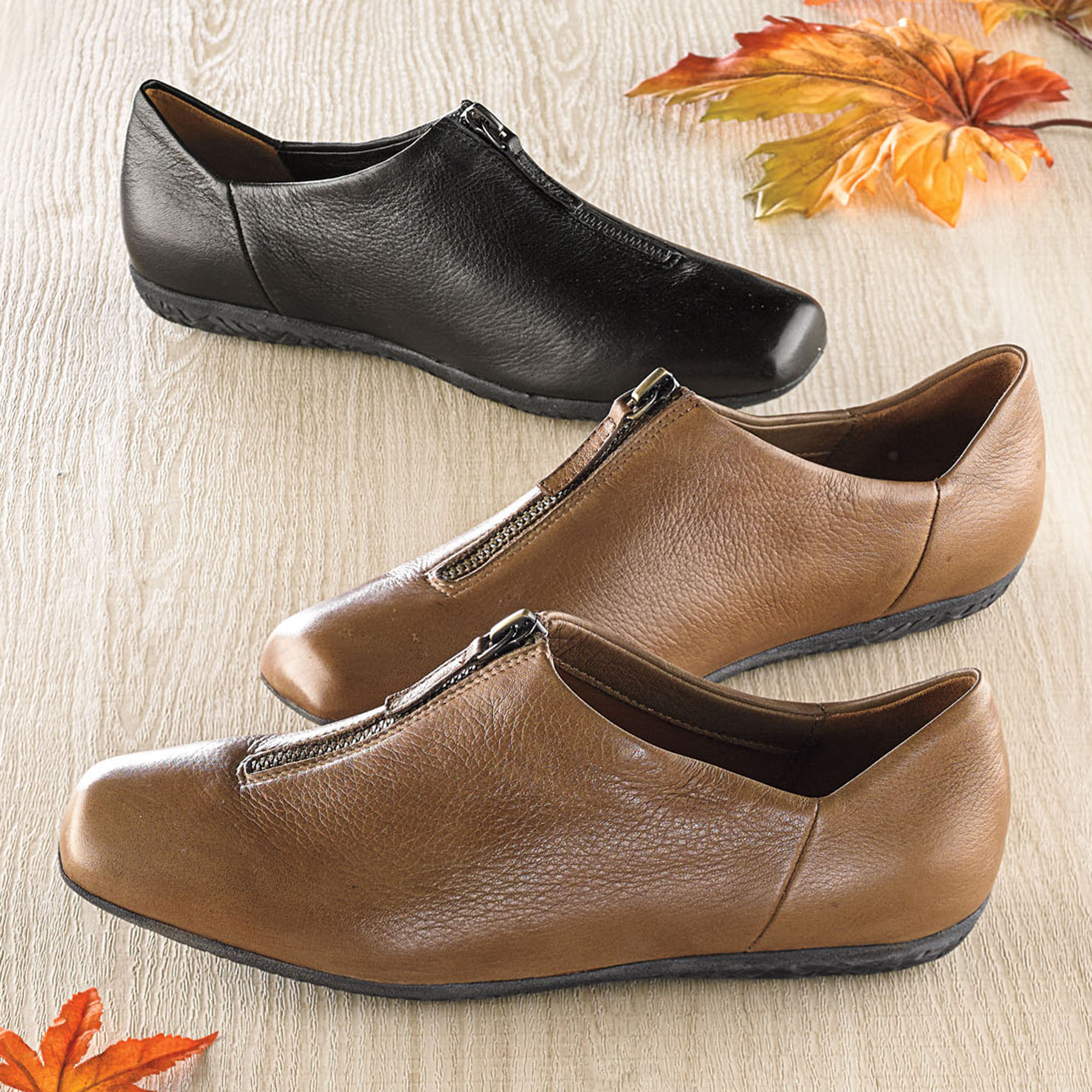 Gentle Souls Top Zip Flats Gump's