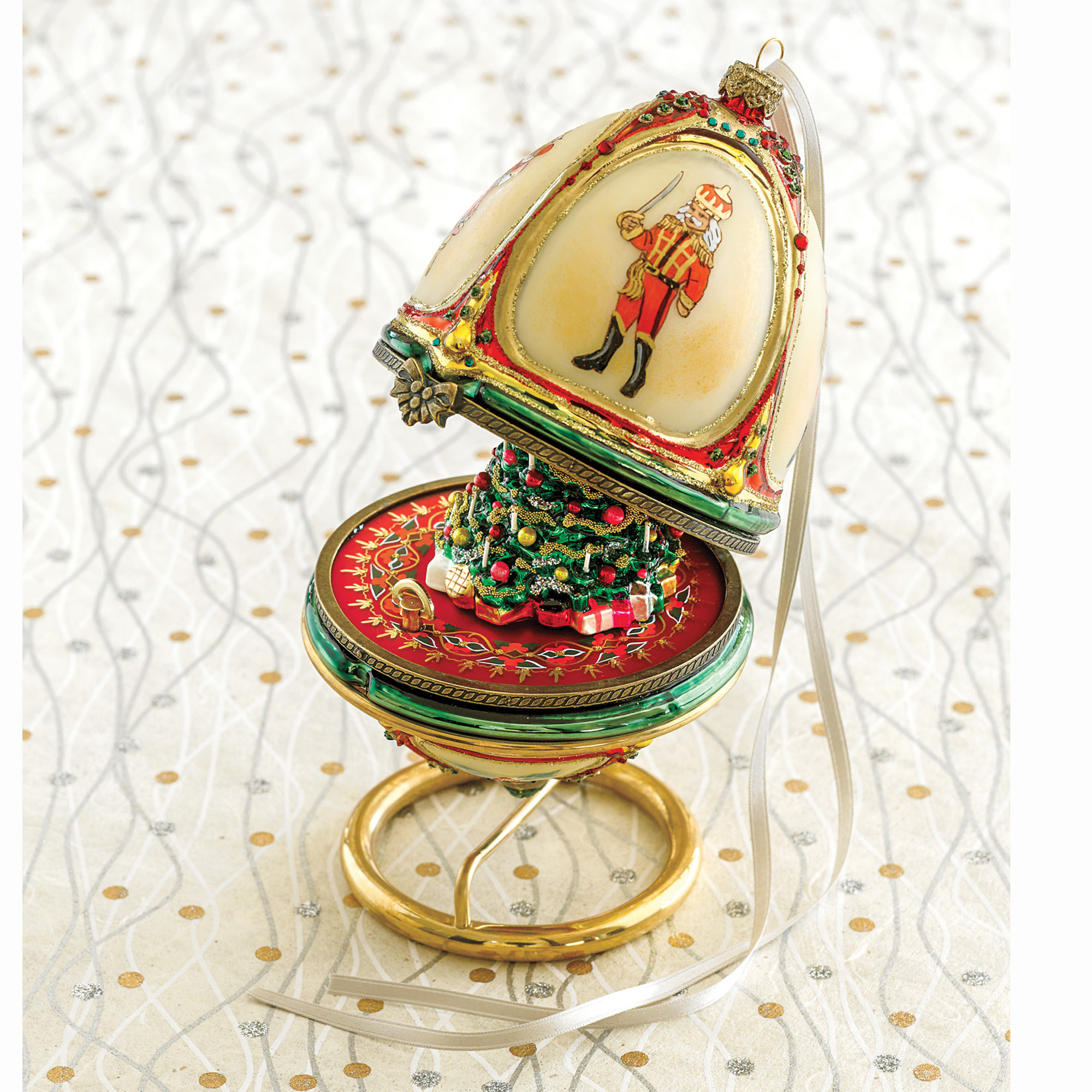 Nutcracker Egg Music Box Gump's