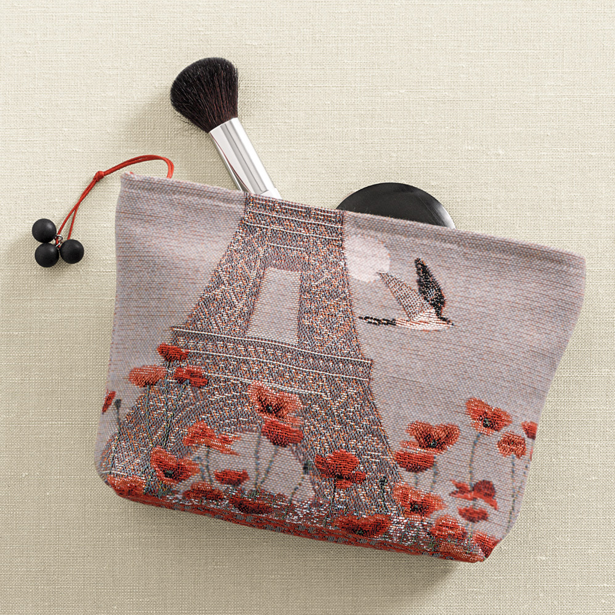 Eiffel Tower Tapestry Makeup Bag Gump's