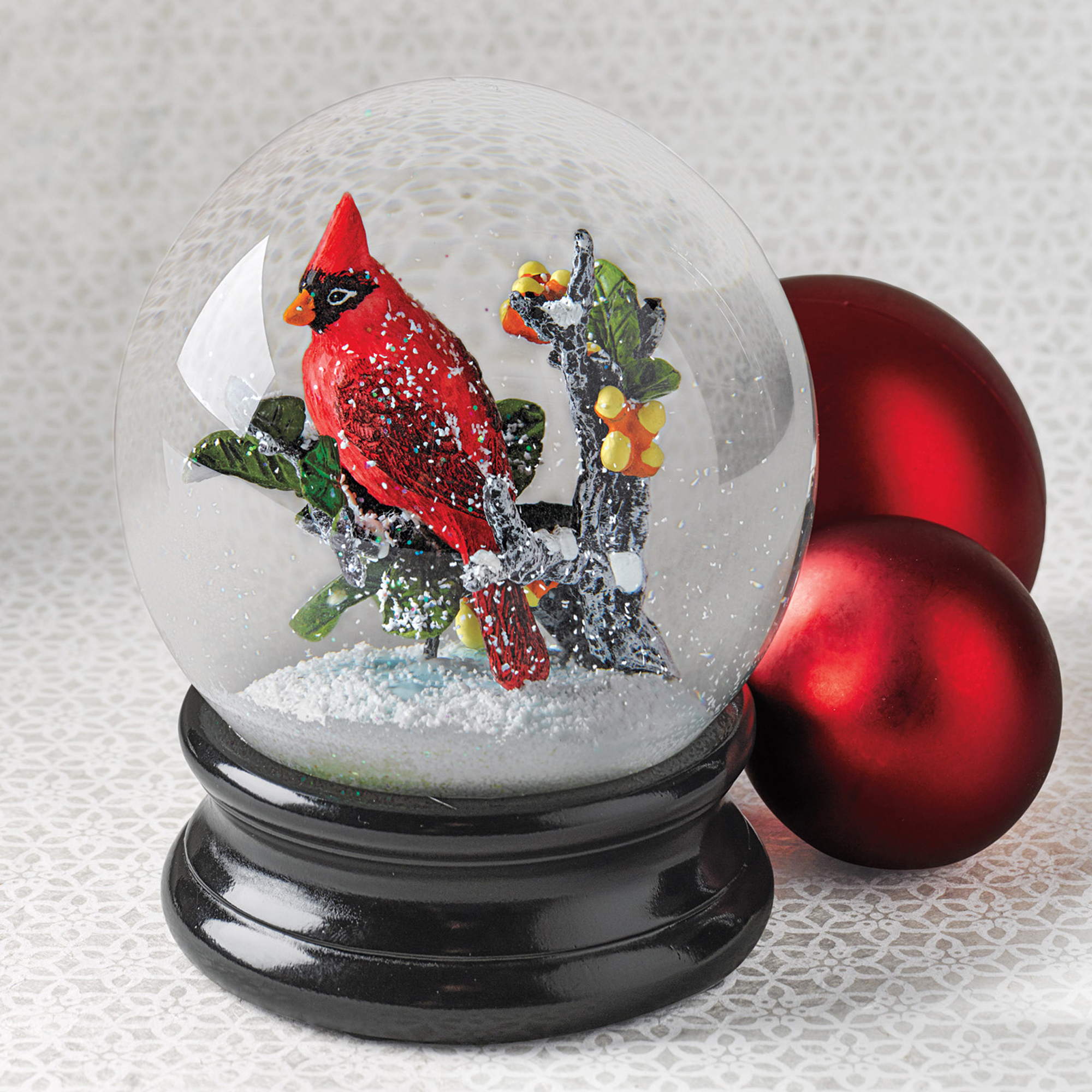 Cardinal Snow Globe Gump's