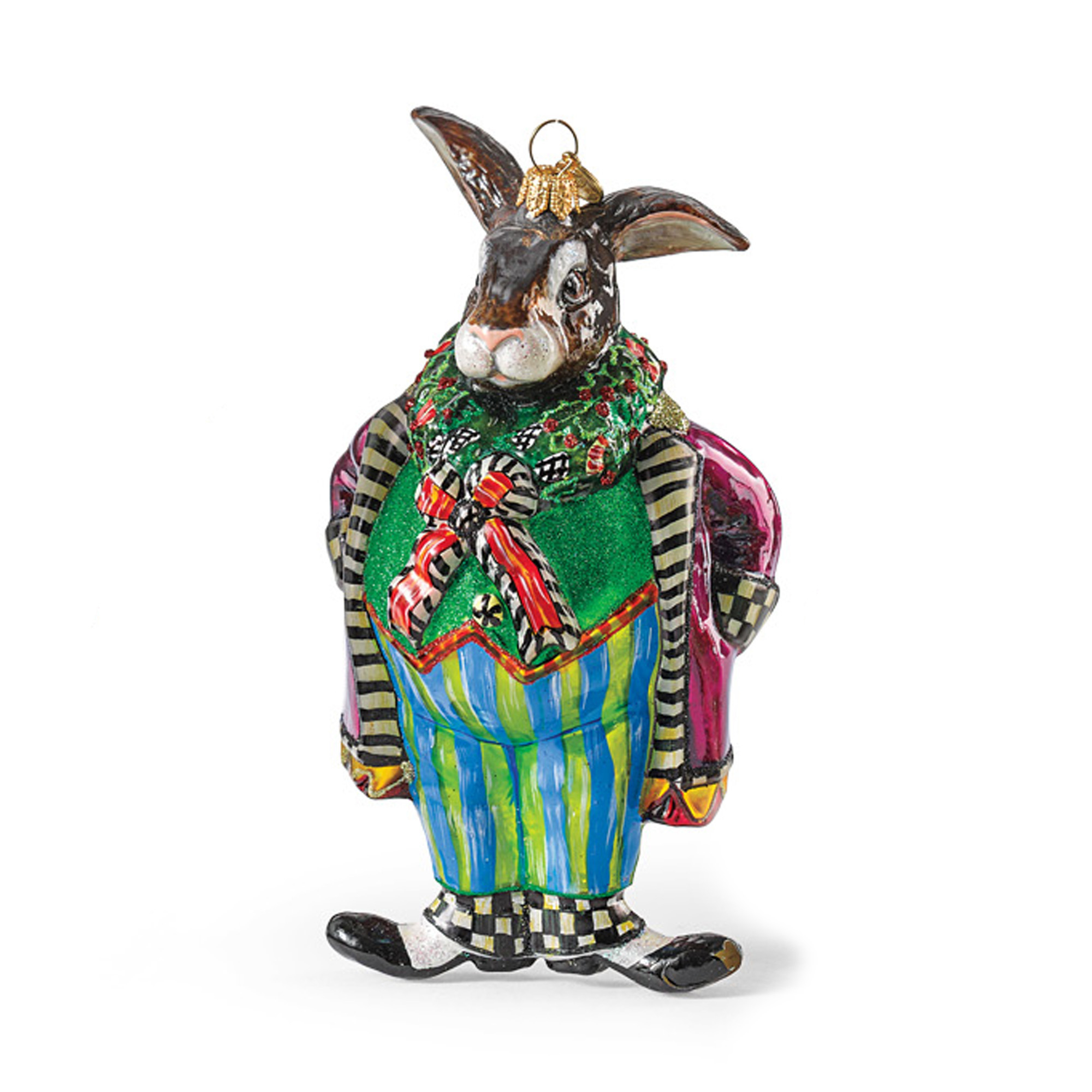 MacKenzieChilds Bunny O'Hare Christmas Ornament Gump's