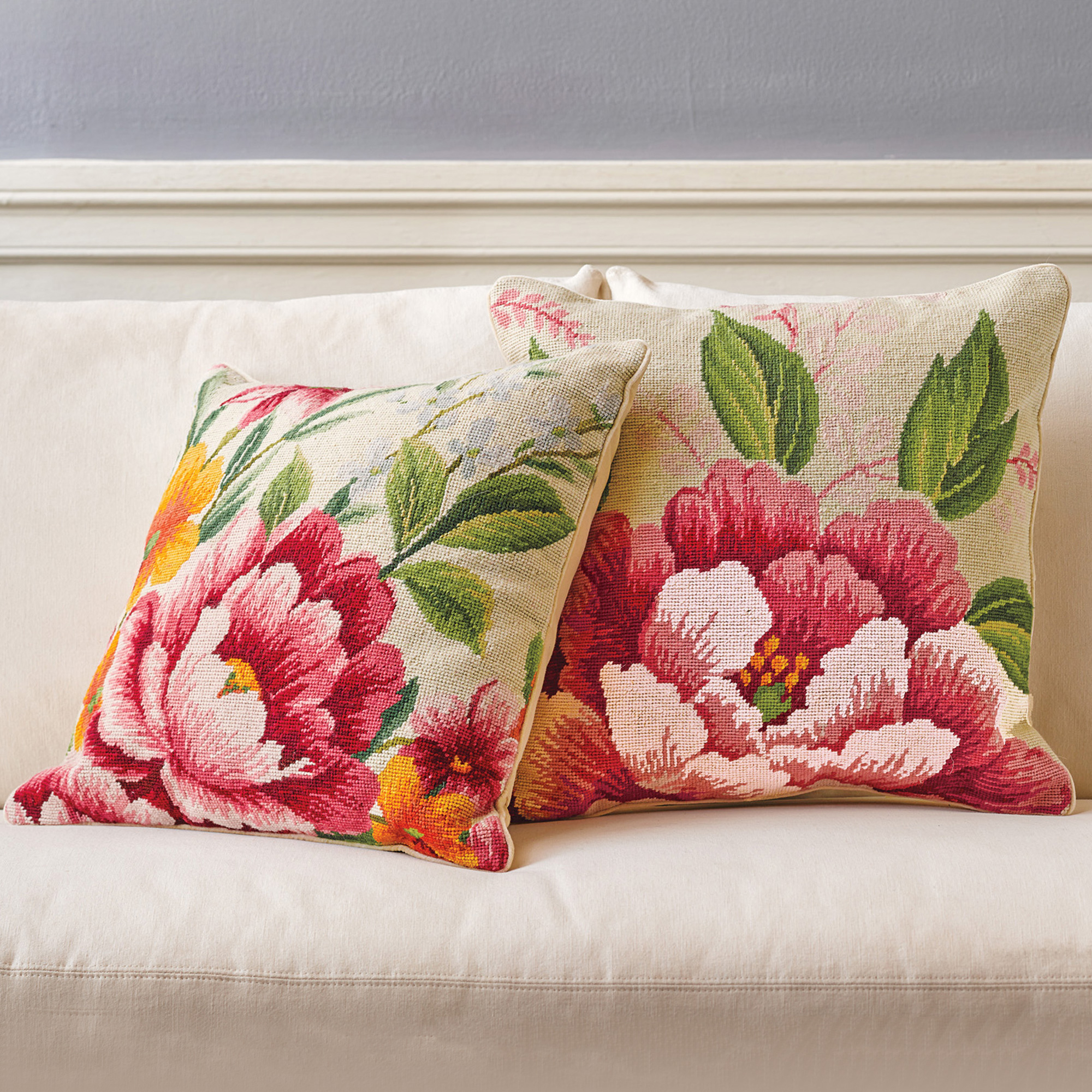 Hyde Park Needlepoint Pillows Gump's