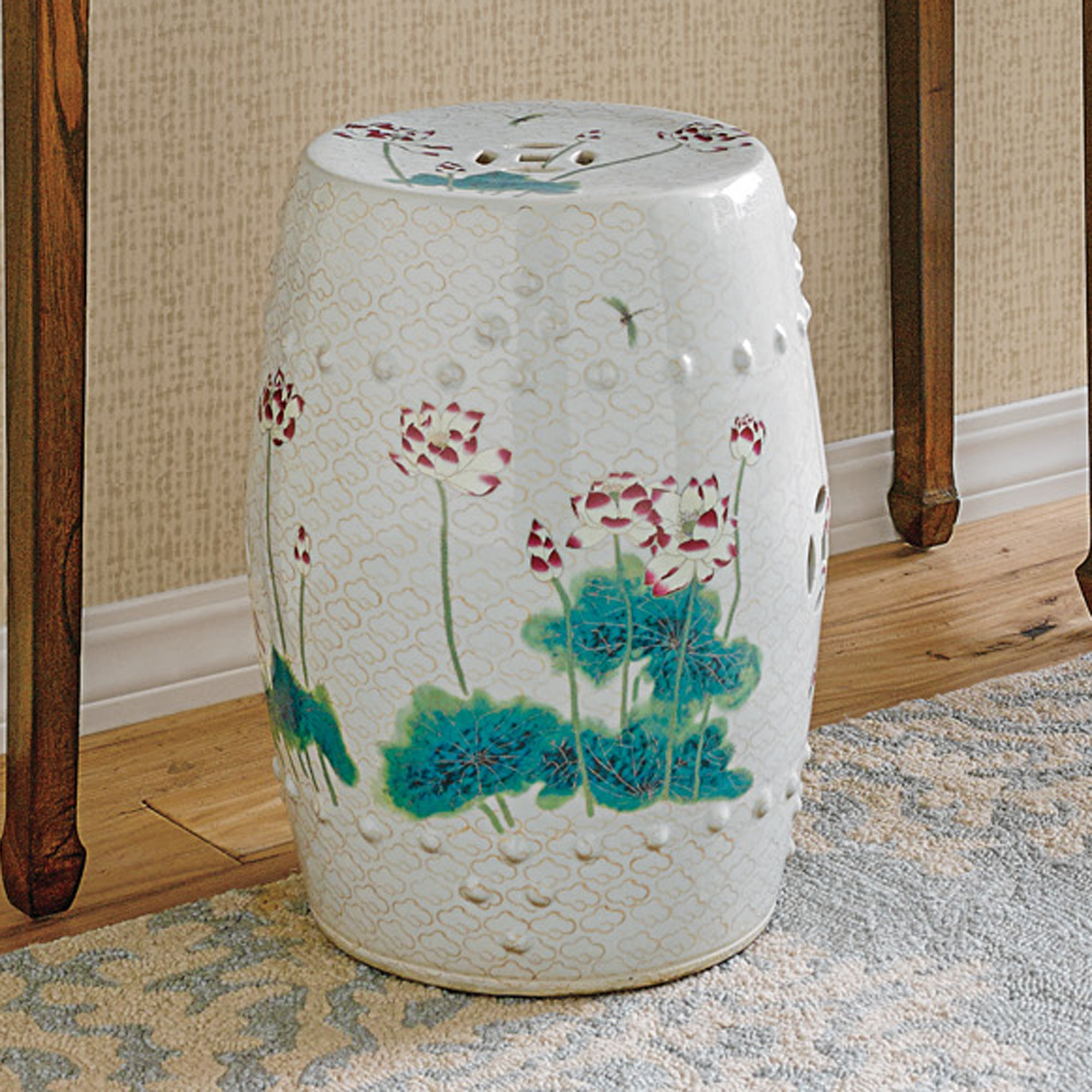 Lotus Flower Garden Stool Gump's