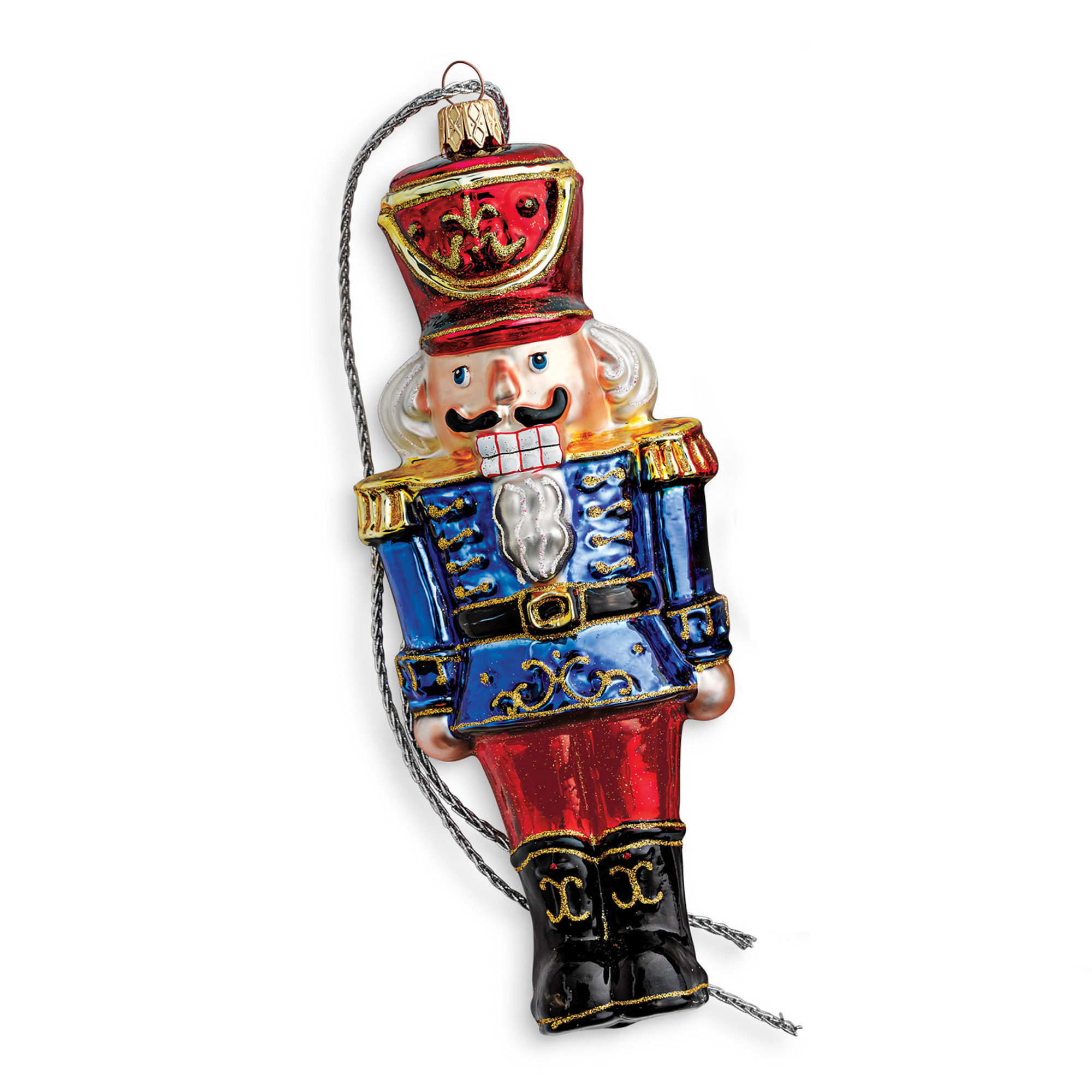 Nutcracker Christmas Ornament, Blue Gump's