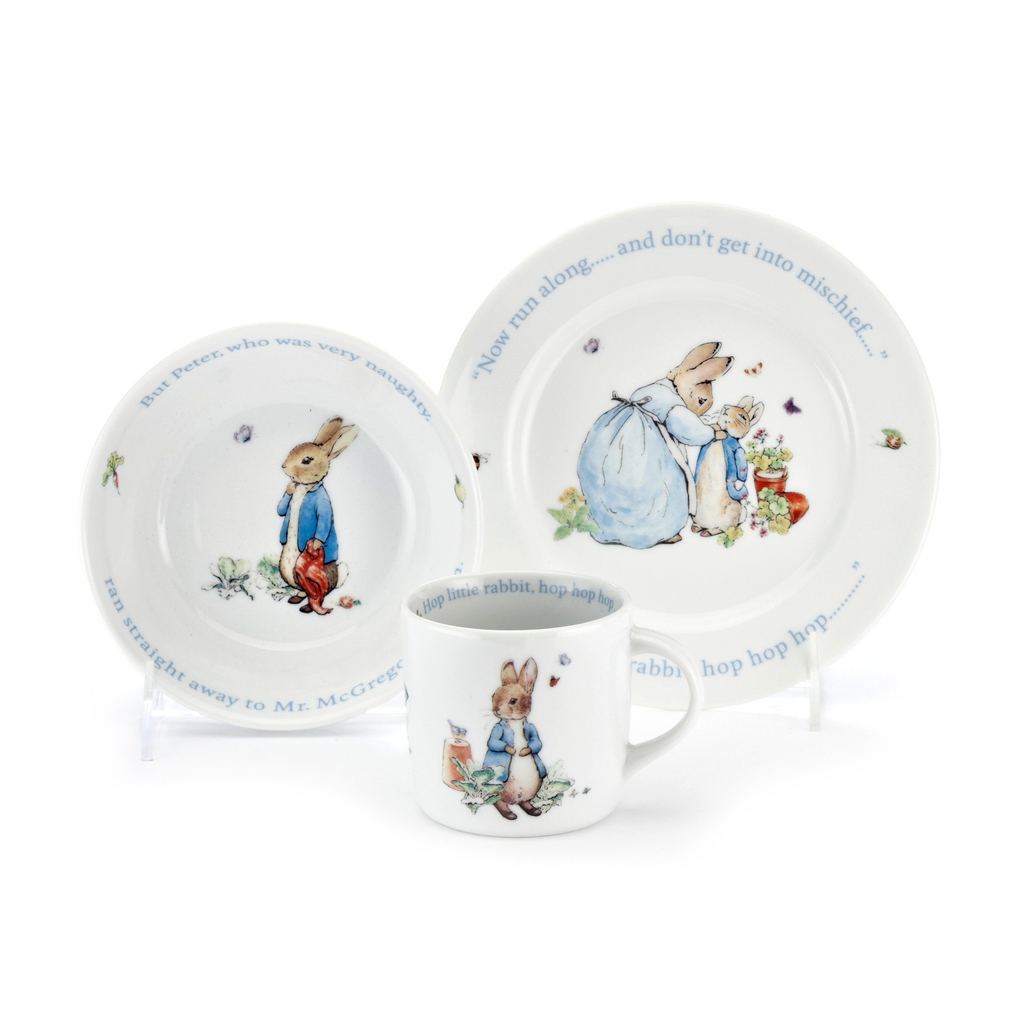 Wedgwood Peter Rabbit Children's Set, Blue Gump's