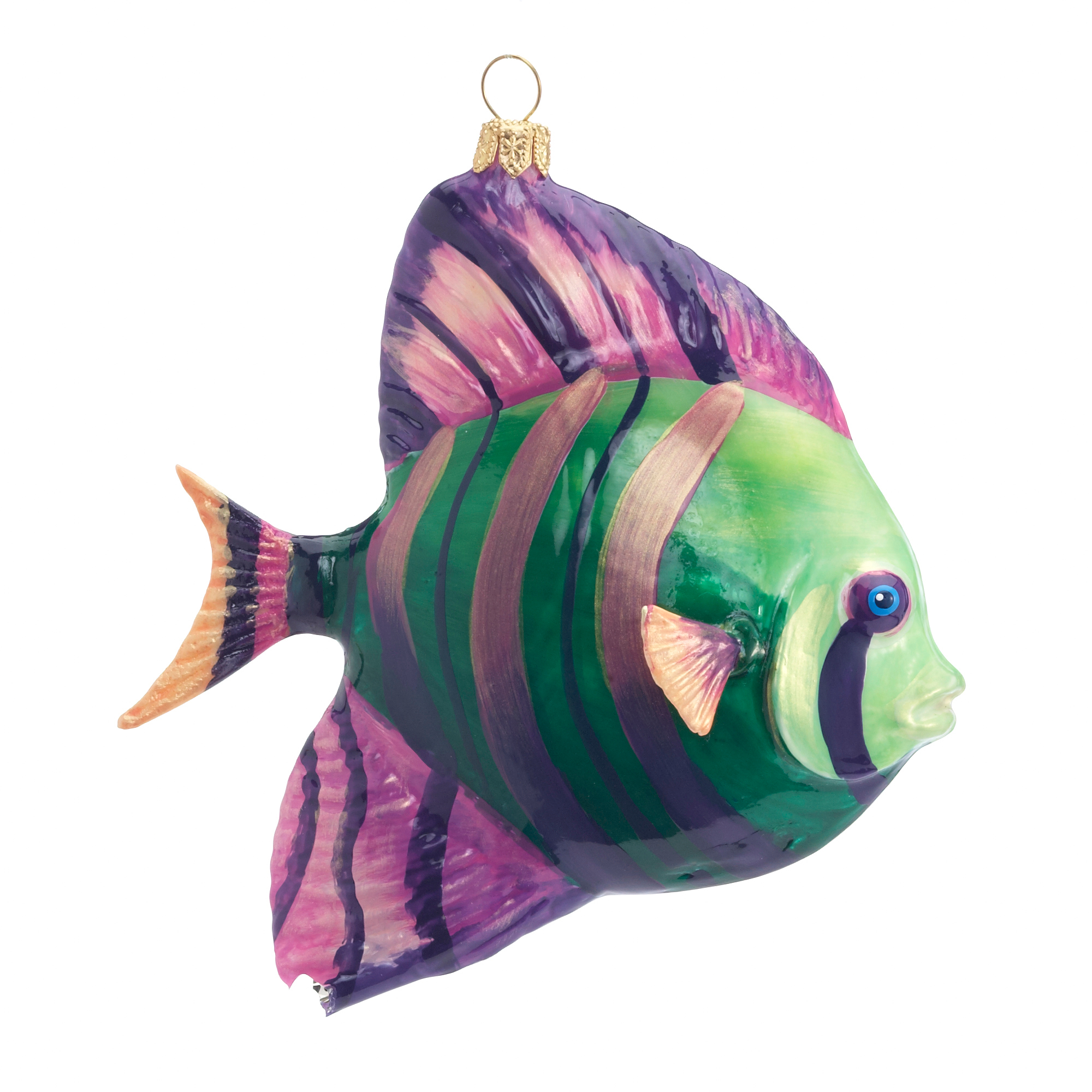 Striped Fish Christmas Ornament Gump's