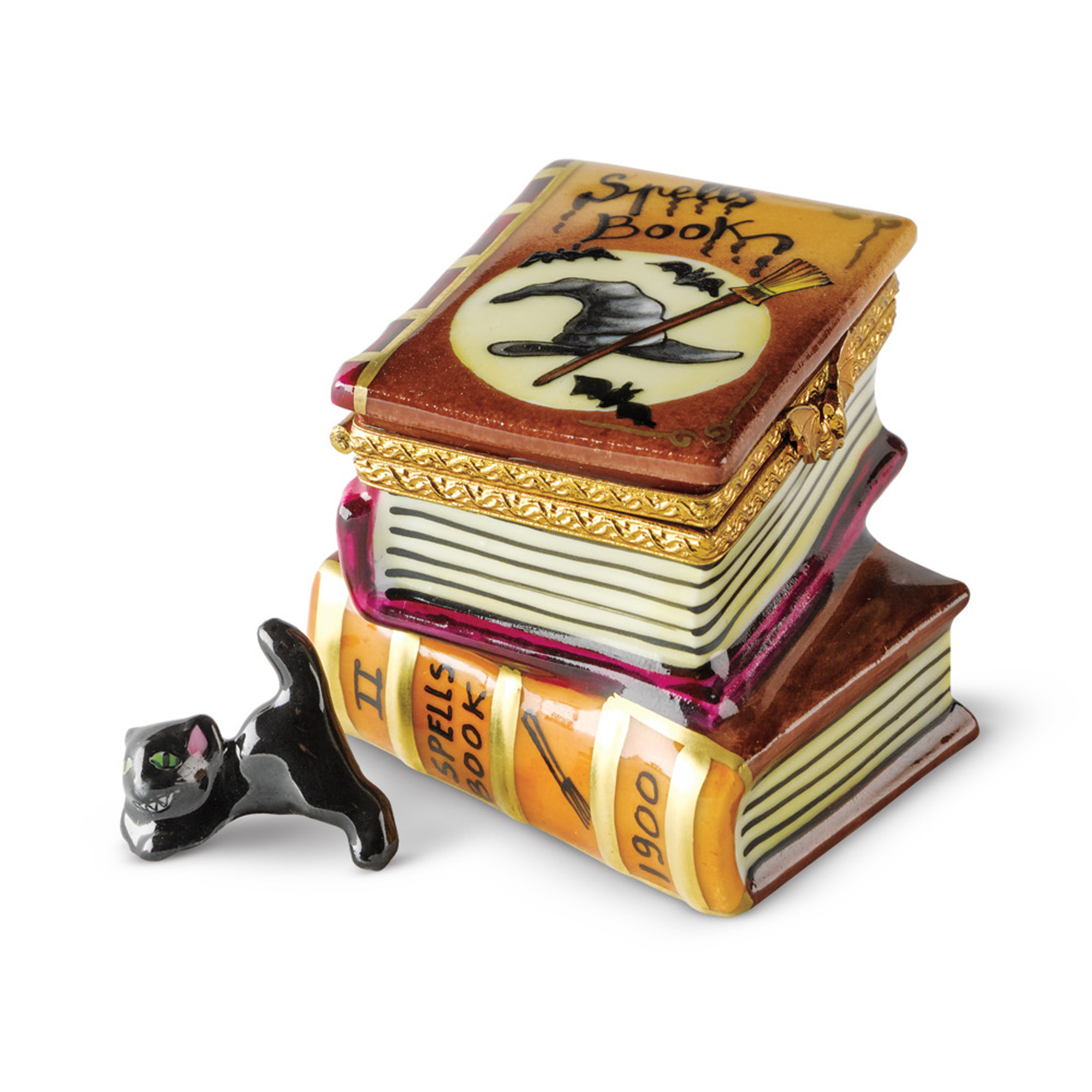 Limoges Spell Books With Kitten Gump's