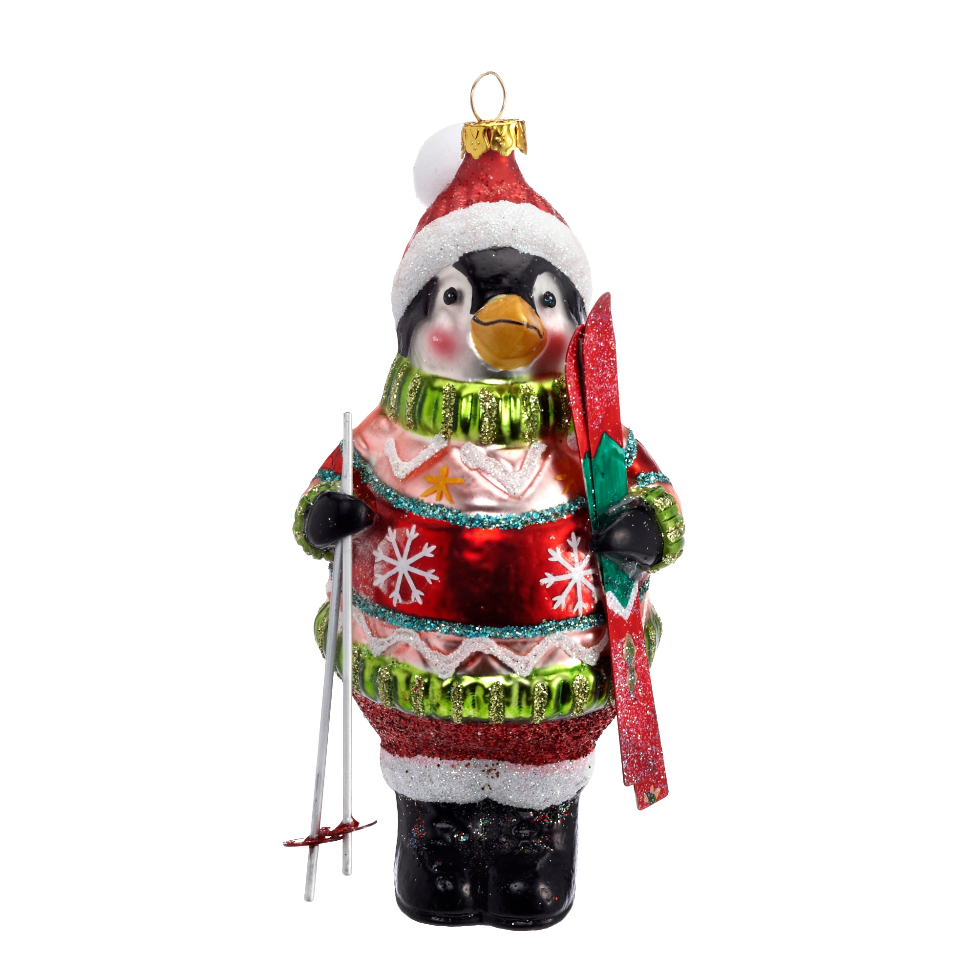 Skiing Penguin Christmas Ornament Gump's