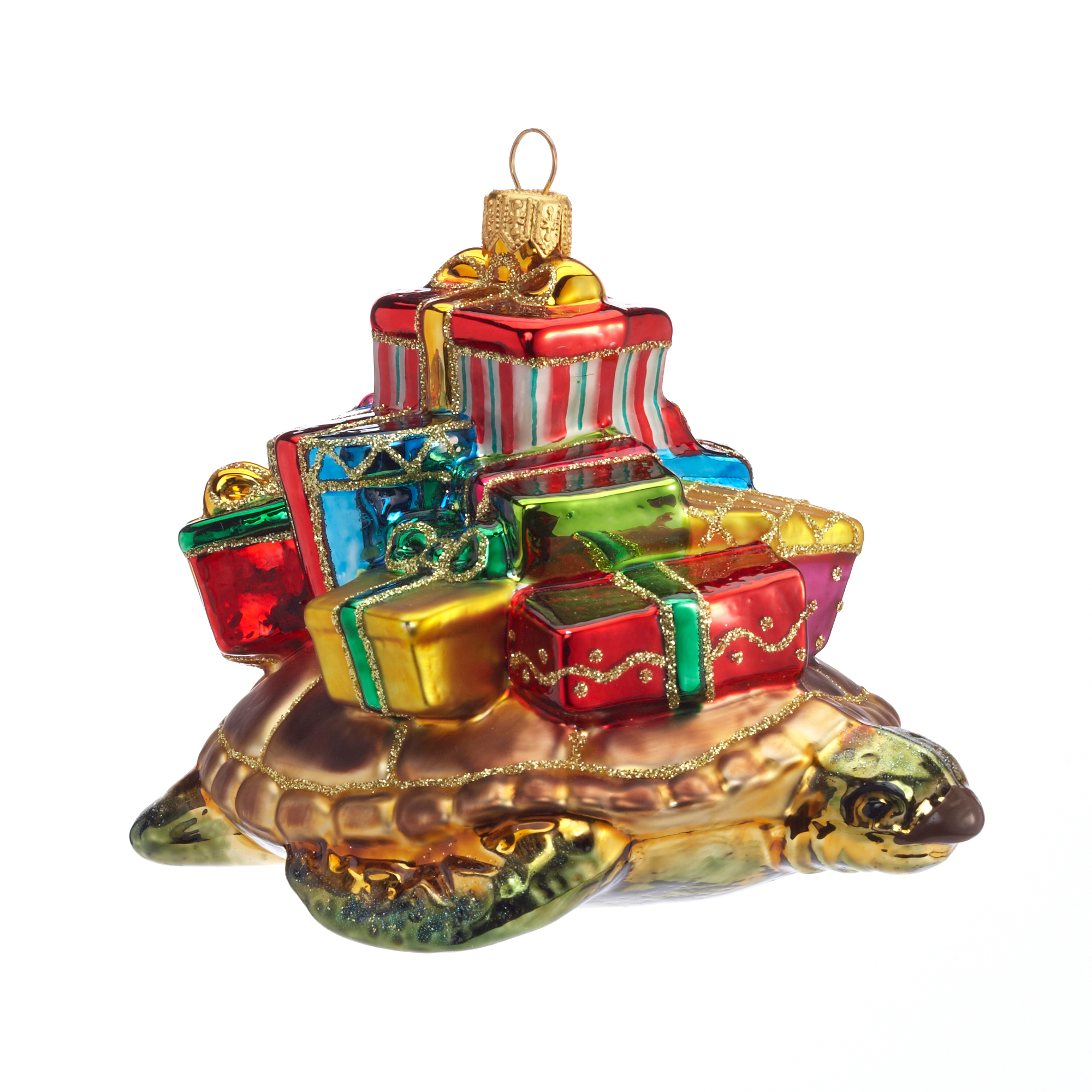 Turtle With Gifts Christmas Ornament Gump's