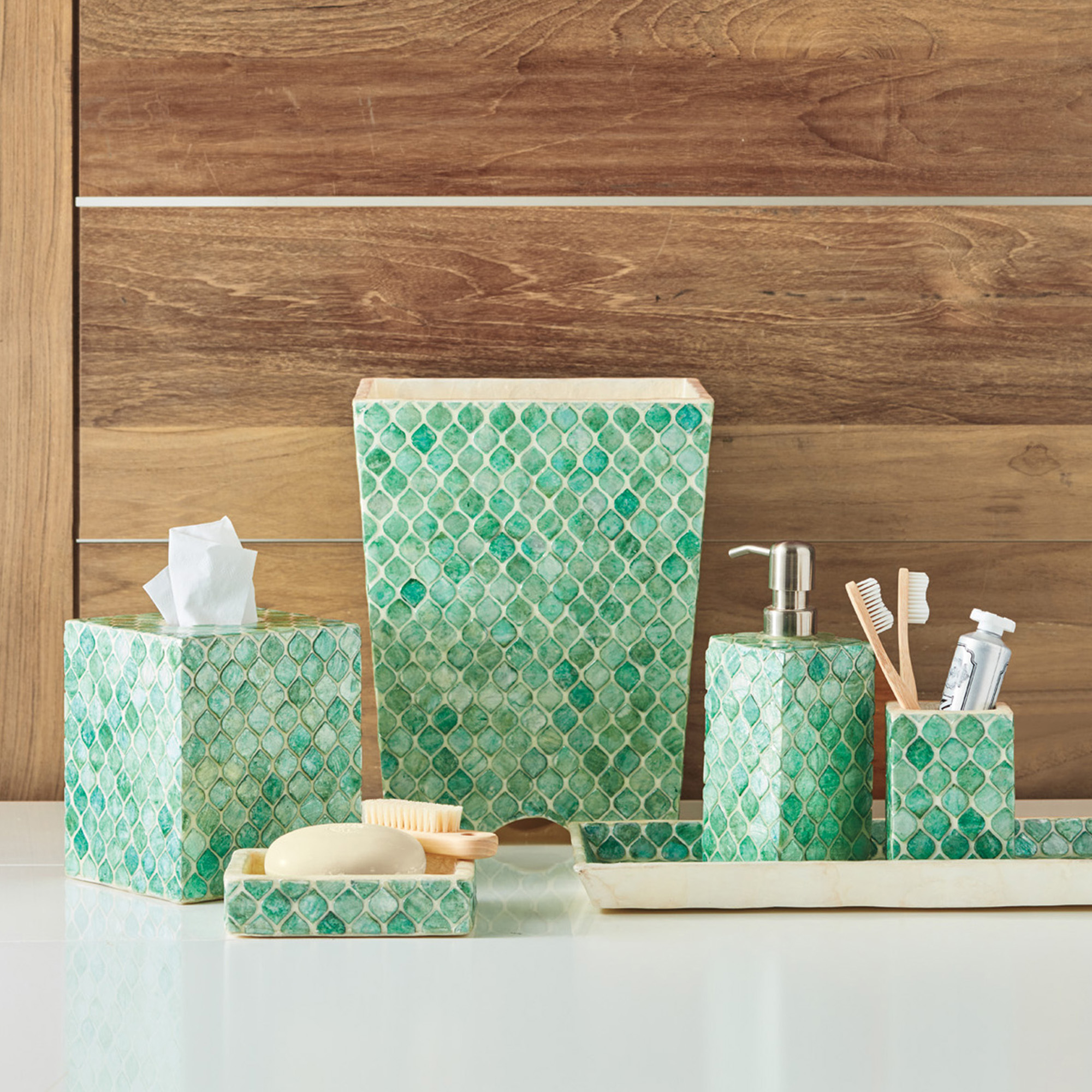 Moroccan Capiz Shell Bath Accessories Gump's