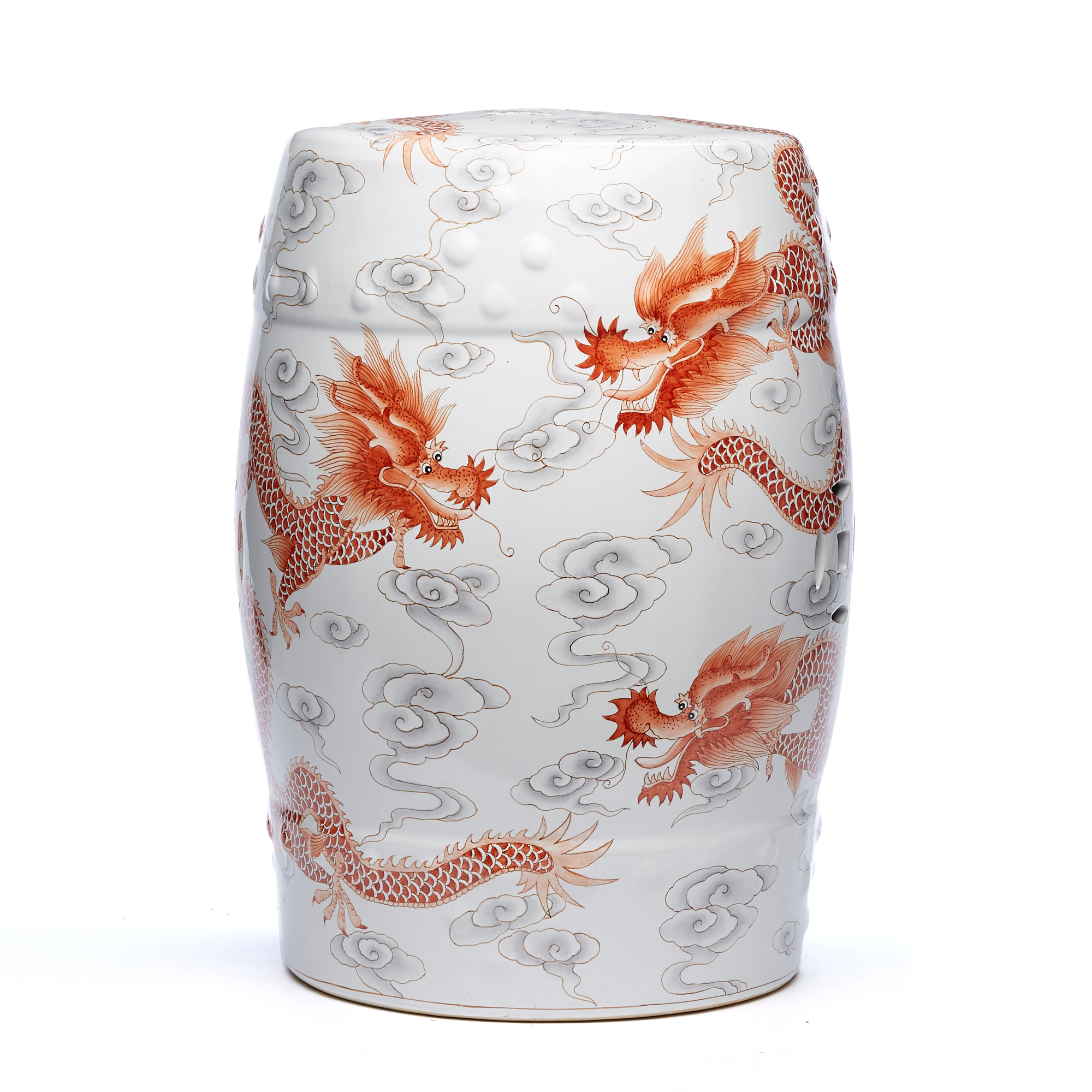 Red Dragon Garden Stool Gump's