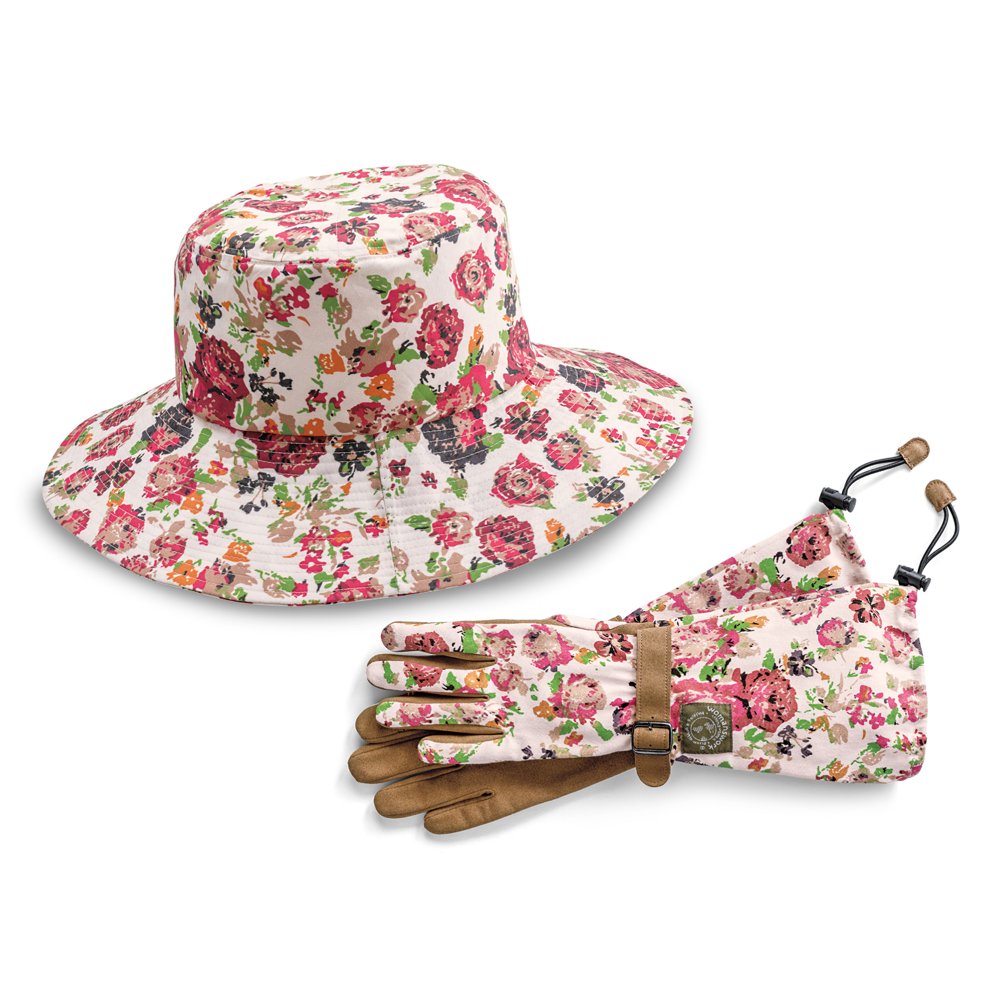 Rose Garden Sun Hat & Gloves Gump's