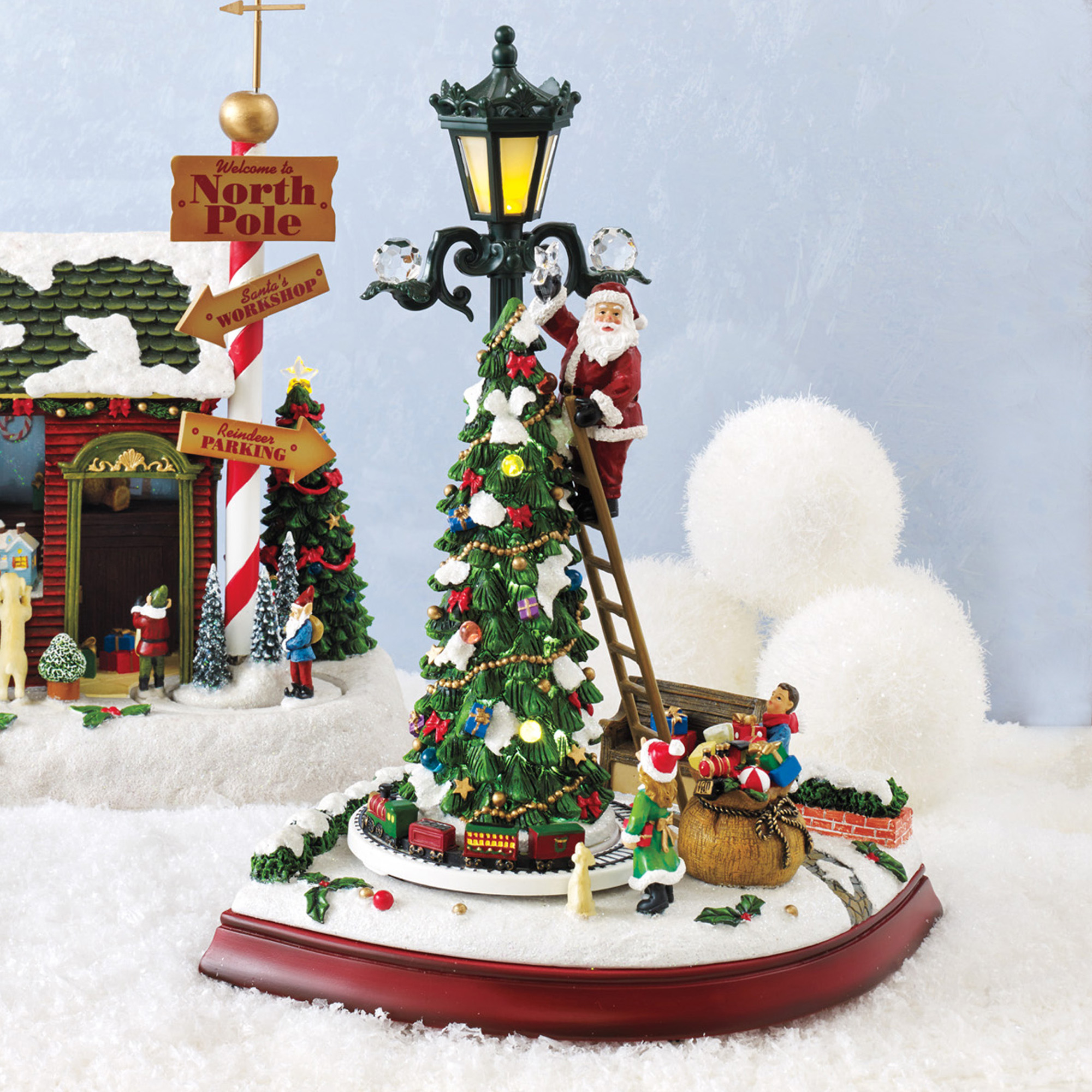 Santa Decorating Tree Musical Gump's