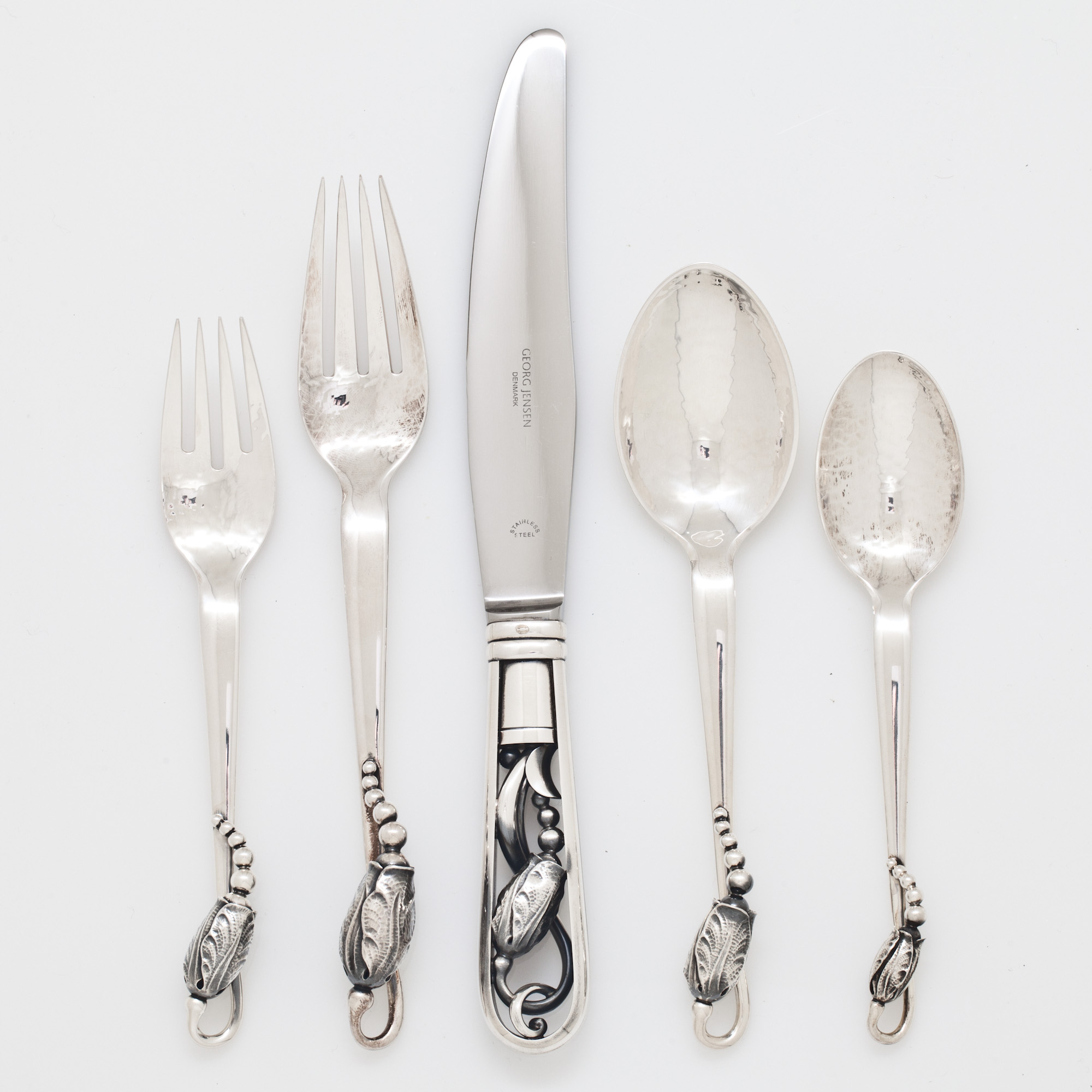 Jensen Blossom Sterling Silver Flatware Gump's