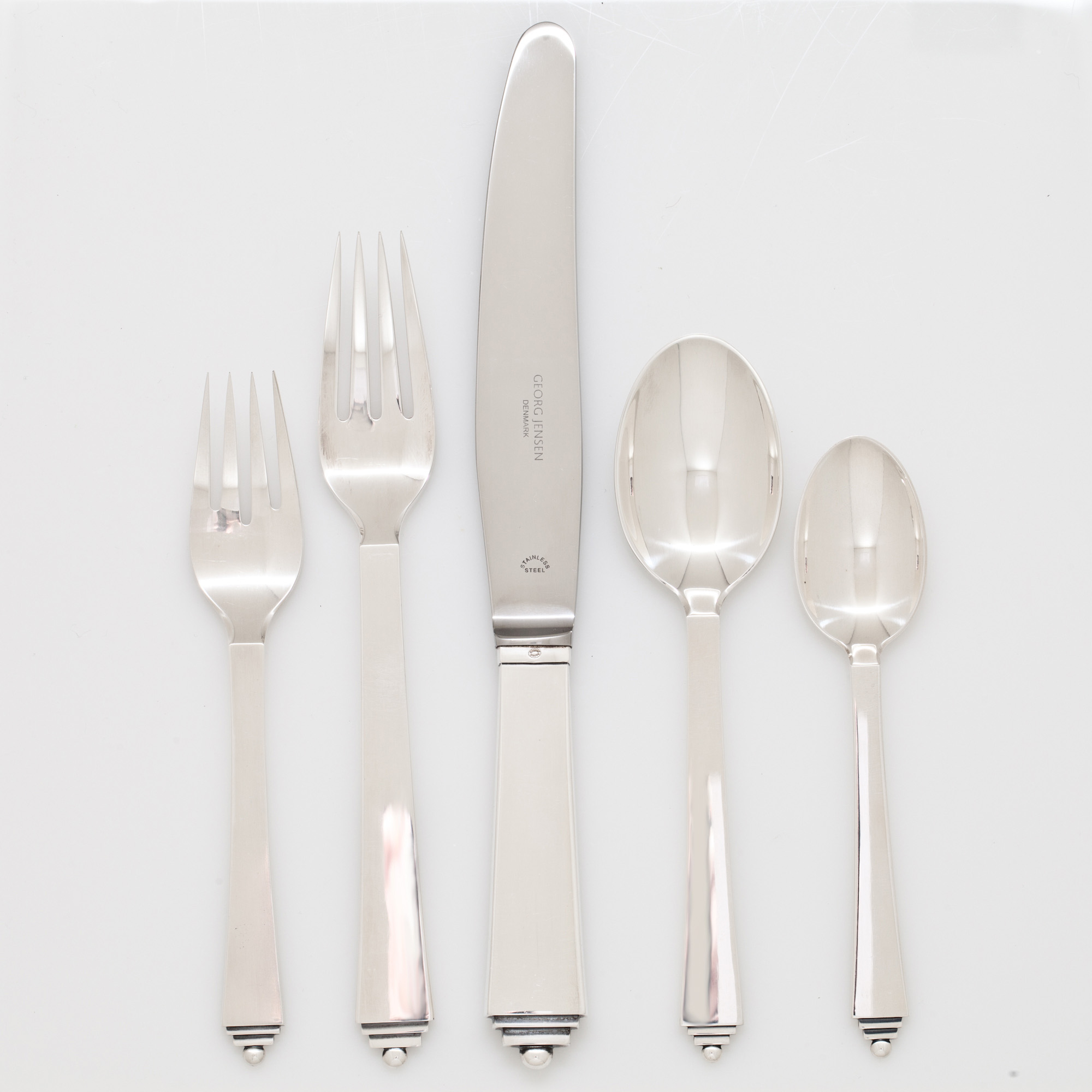 Jensen Pyramid Sterling Silver Flatware Gump's