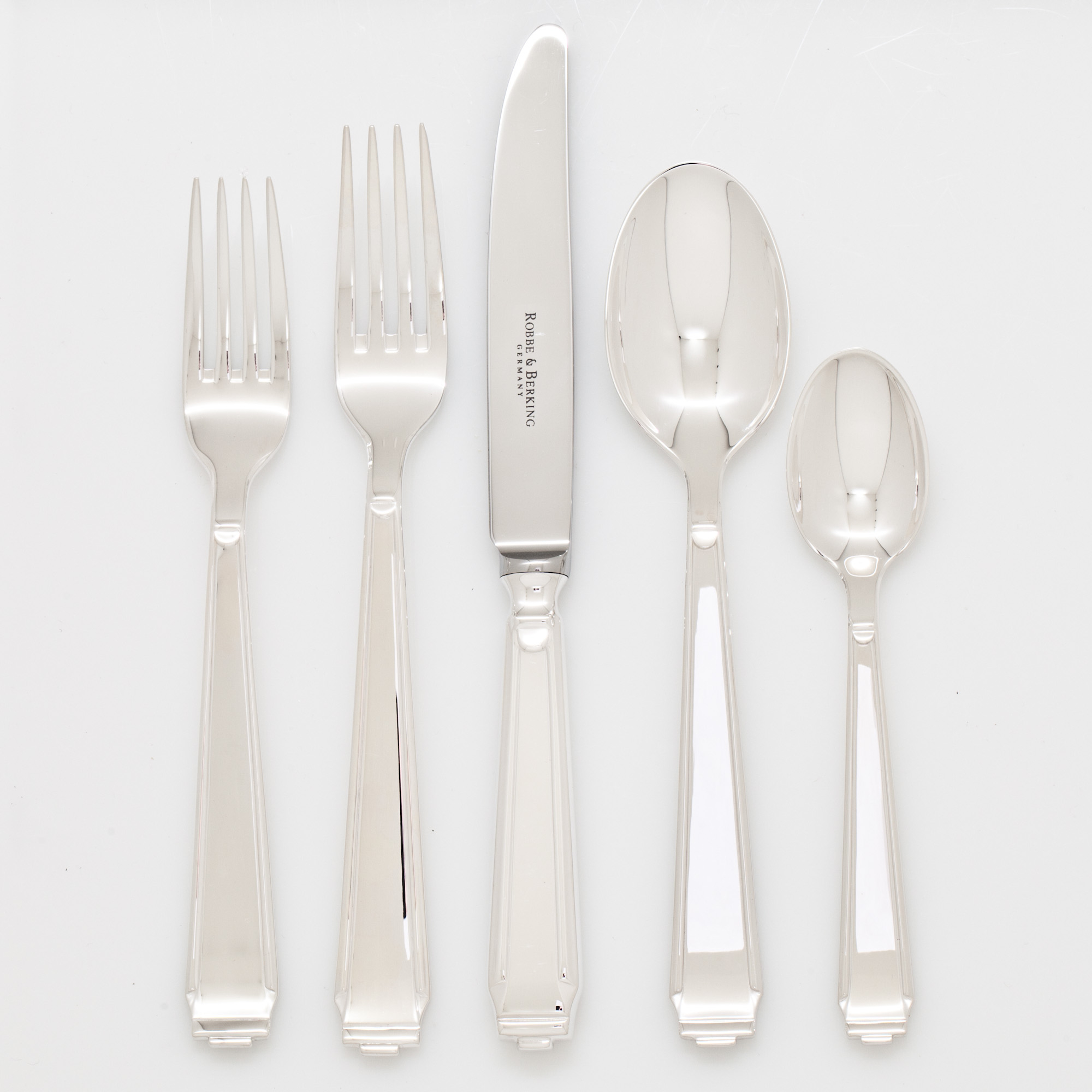 Robbe & Berking Art Deco Sterling Silver Flatware Gump's