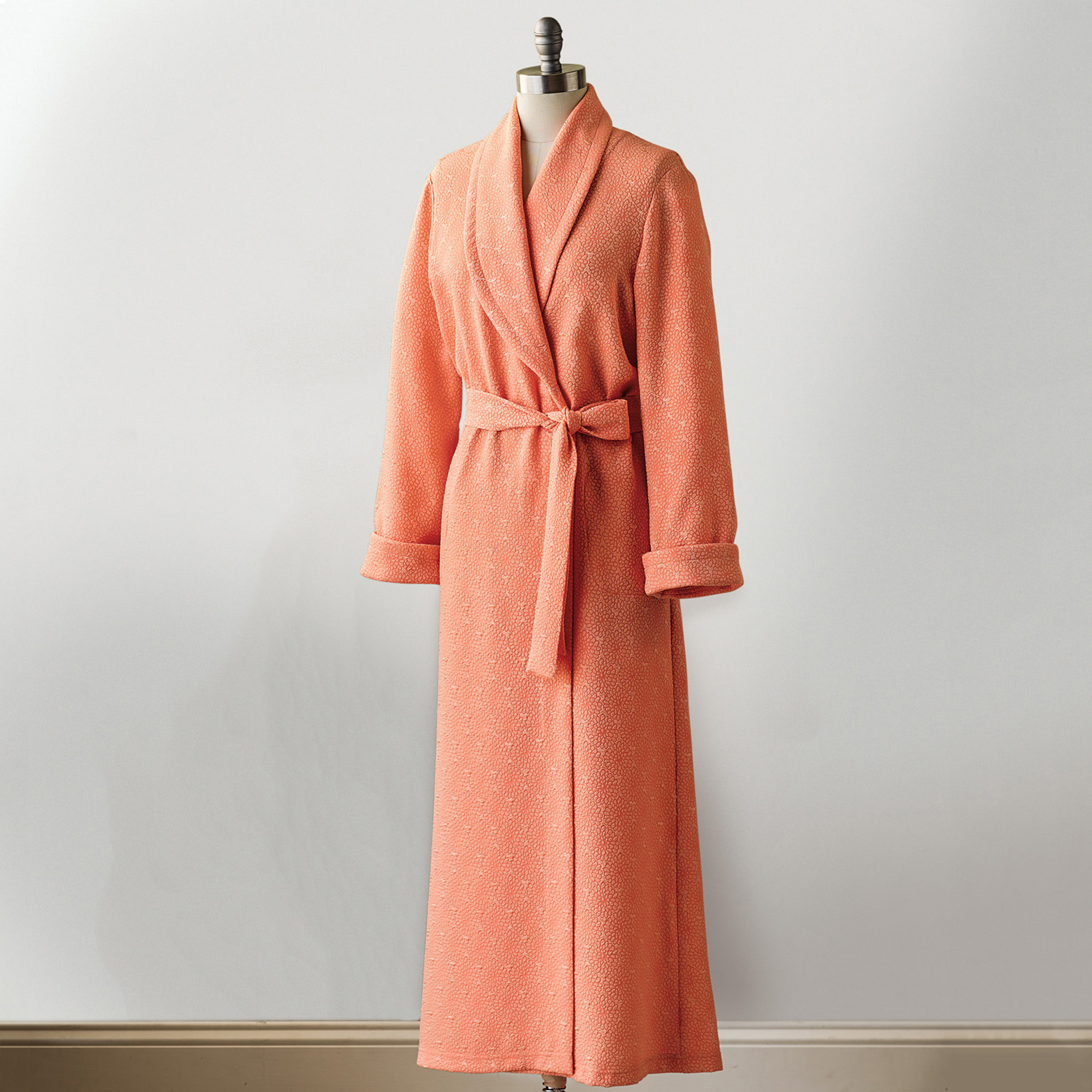 Long Coral Wrap Robe Gump's