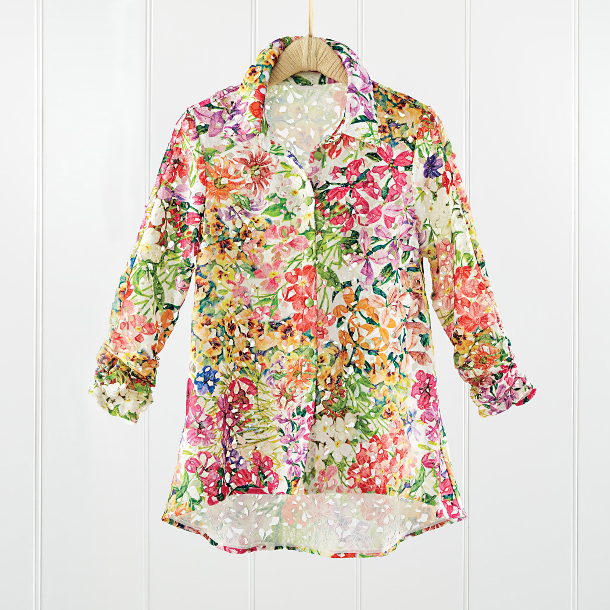 Paradise Garden Lace Tunic Gump's