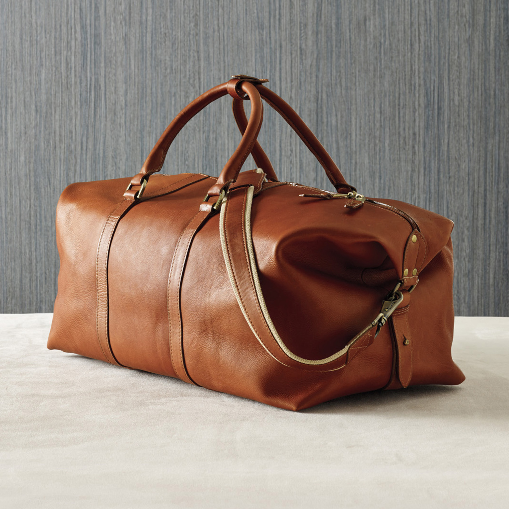 Leather Cabin Duffel Bag Gump's