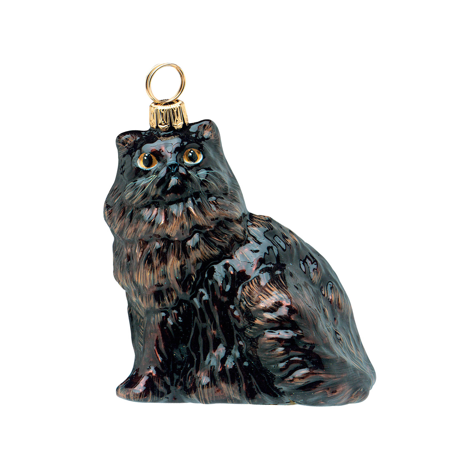 Persian Cat Black Christmas Ornament Gump's