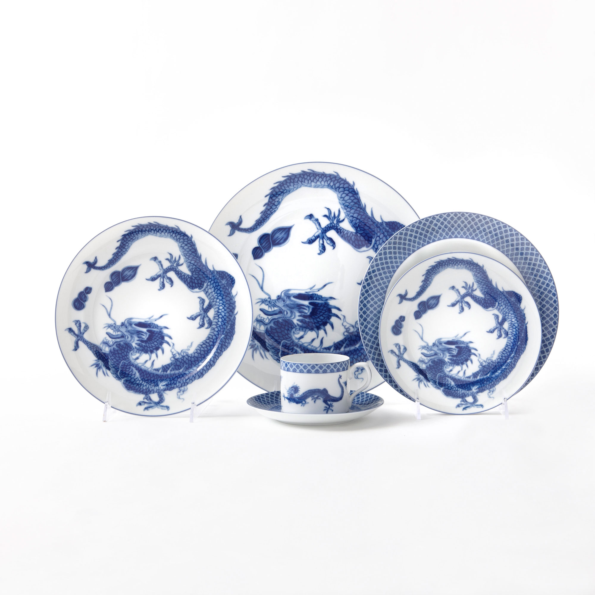 Mottahedeh Dragon Dinnerware, Blue Gump's