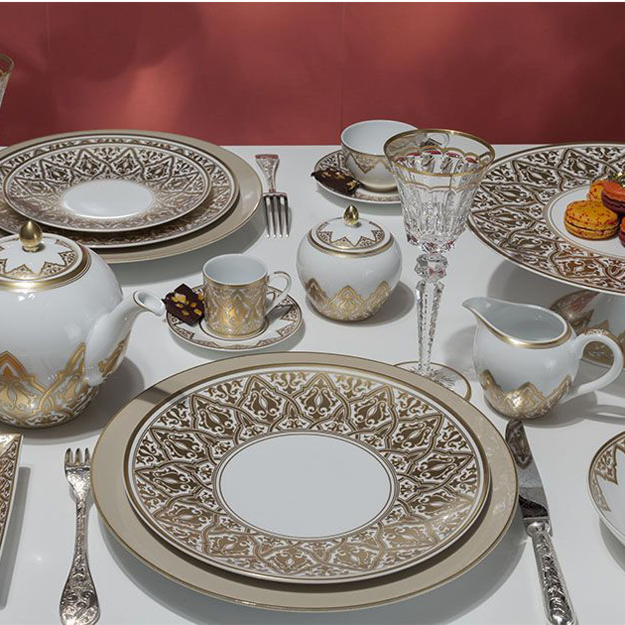 Bernardaud Venise Dinnerware, Gold Gump's