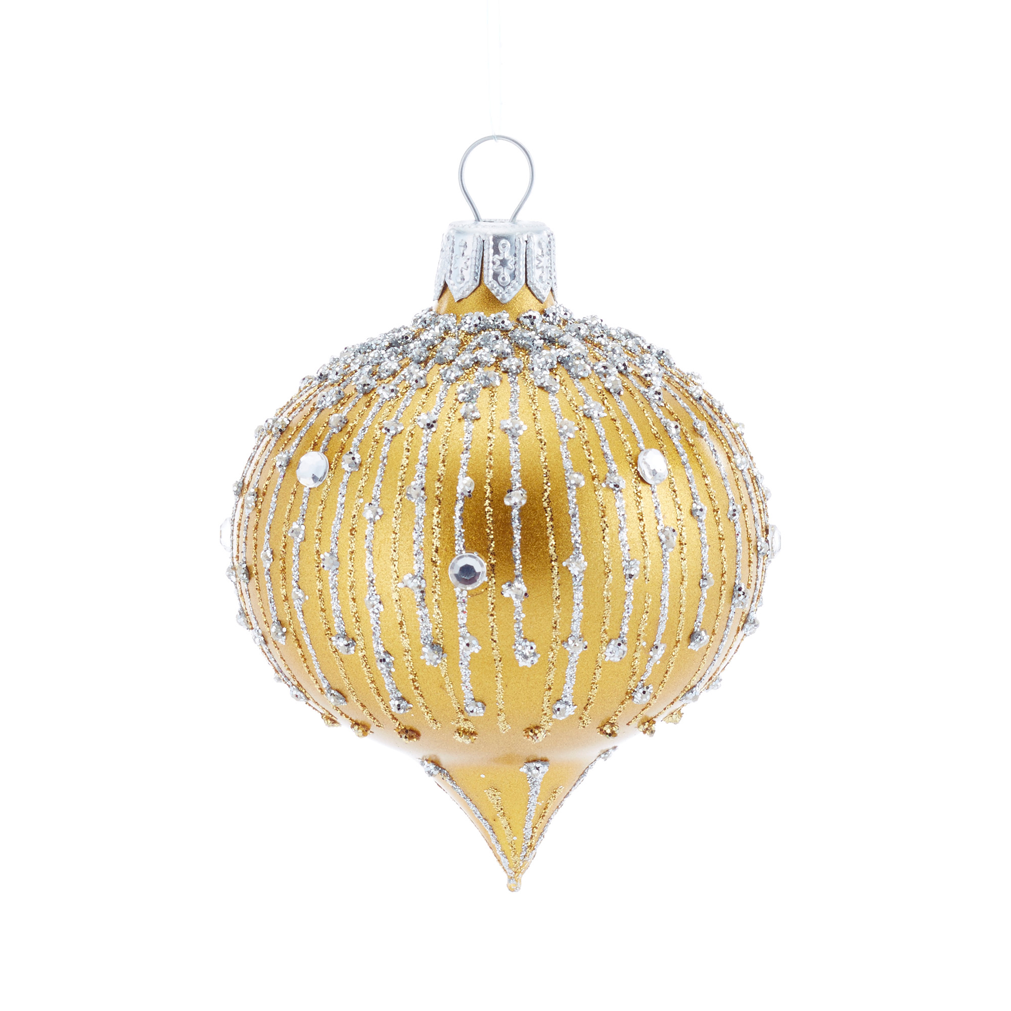 Onion Shaped Christmas Ornaments Beaded Gold Onion Christmas Ornament Gump's