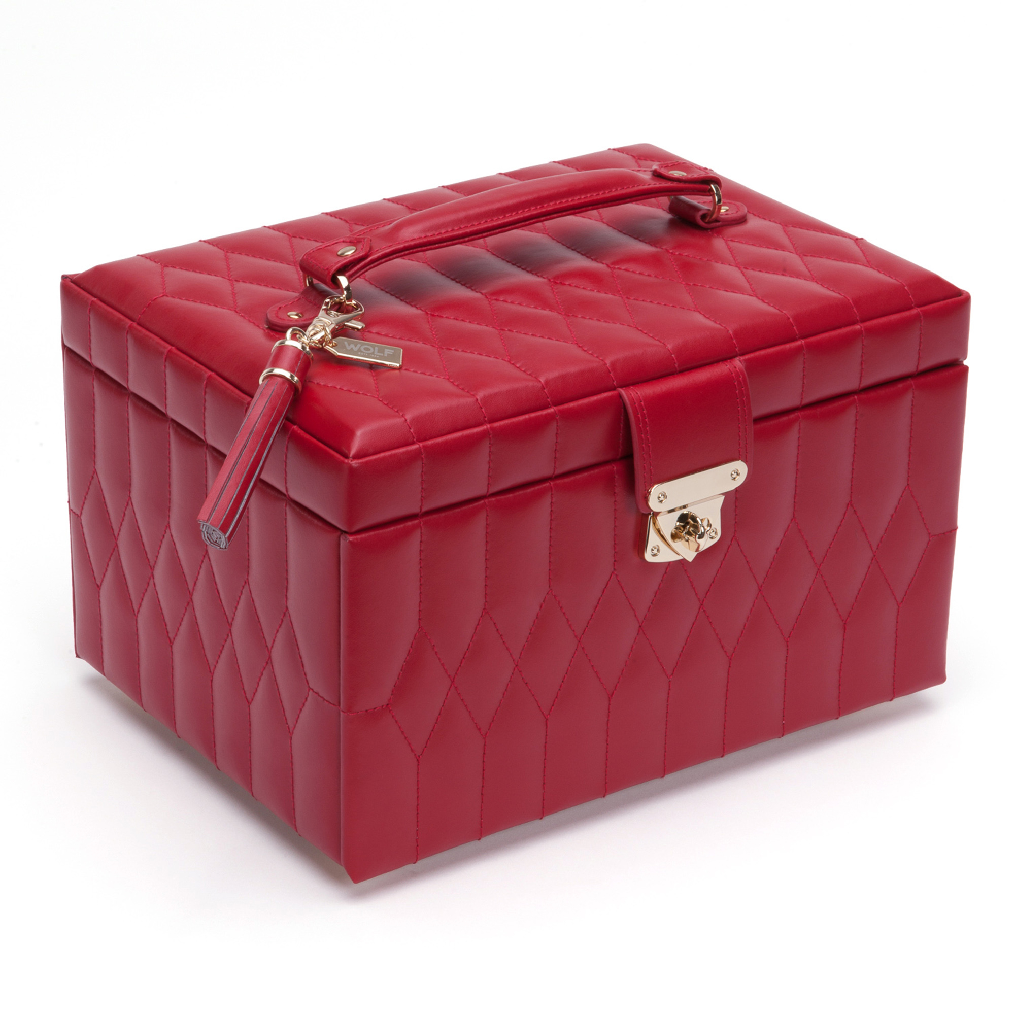 Wolf Caroline Medium Jewelry Box, Red Gump's