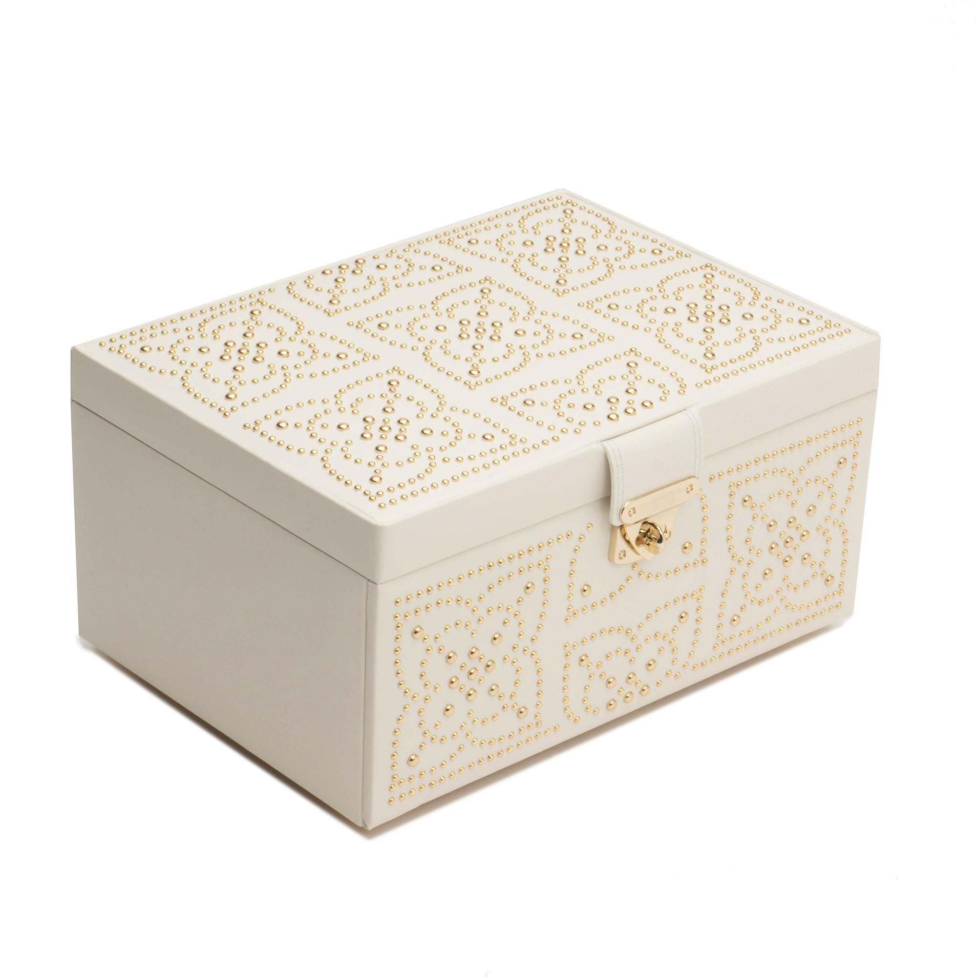 Wolf Marrakesh Jewelry Box, Medium Cream Gump's