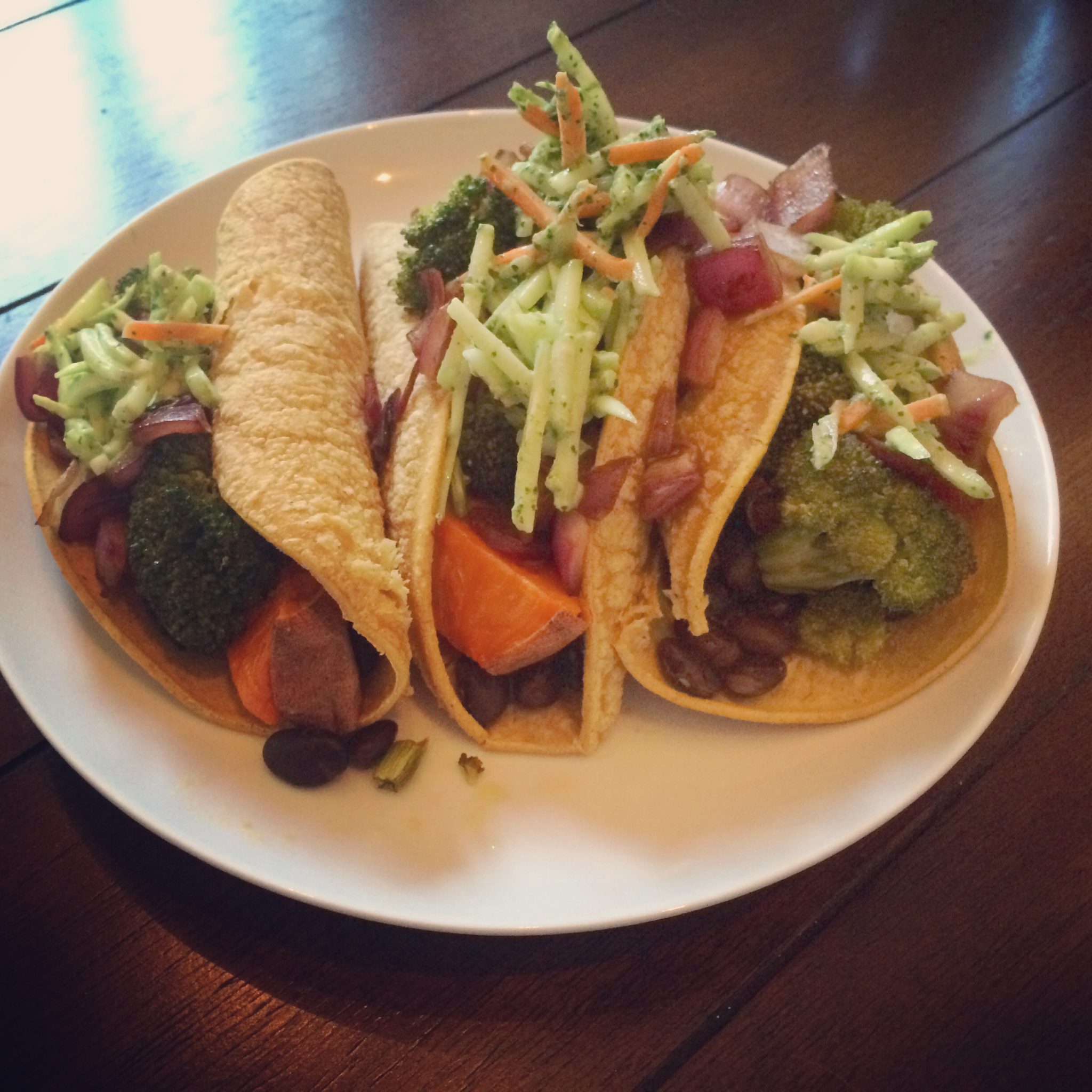 Roasted Broccoli Tacos Gumsaba