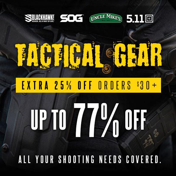 Tactical Gear up to 72 off…plus extra discount! (Free S/H over 25