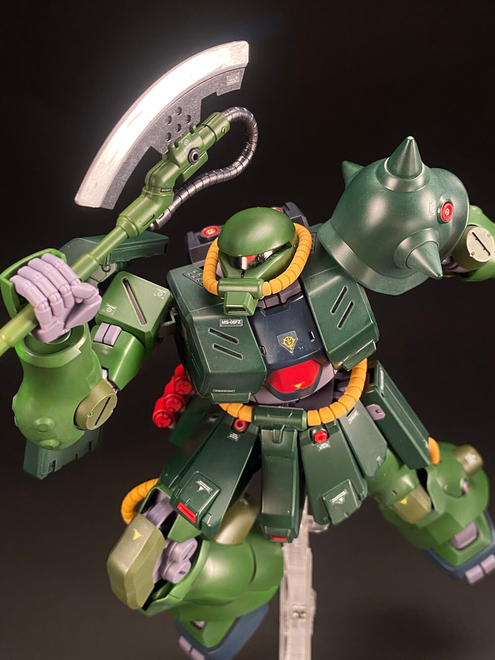 ガンプラ塗装】RE/100 1/100 ザクII改、簡単スプレー塗装と